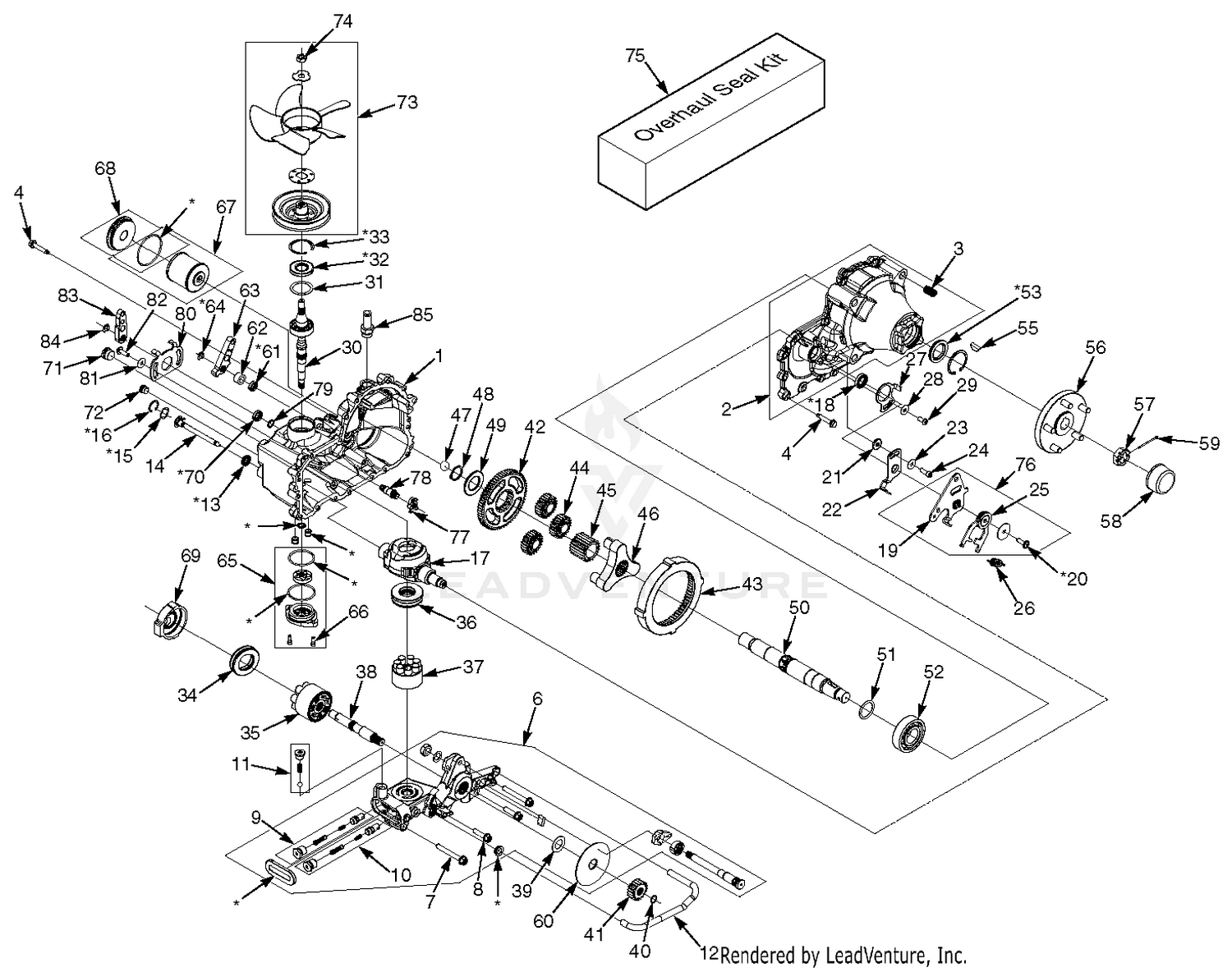 ZT-5400 Transaxle Assembly