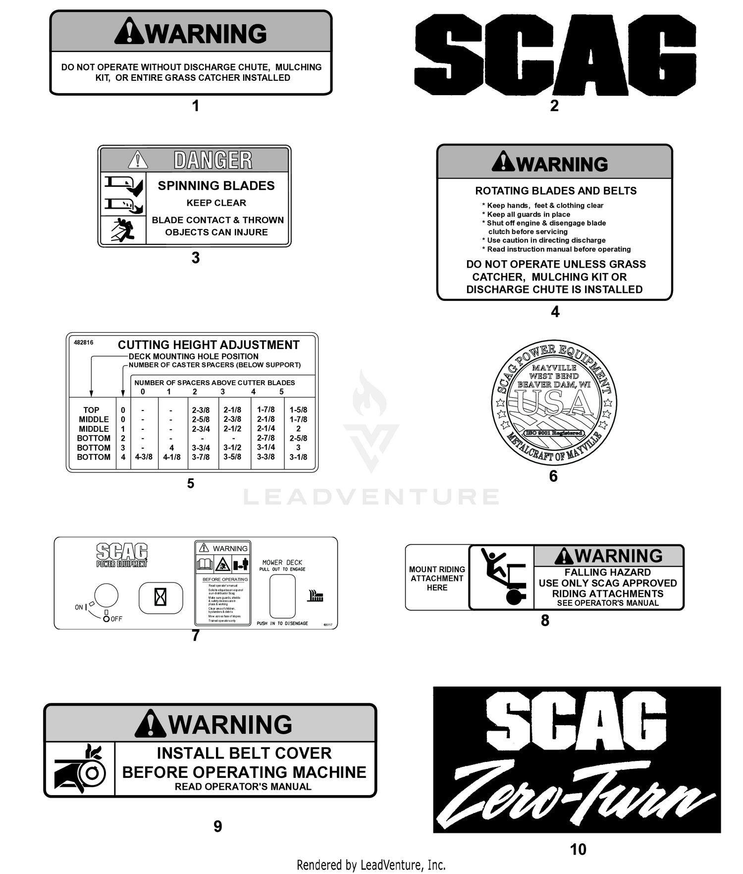 REPLACEMENT DECALS
