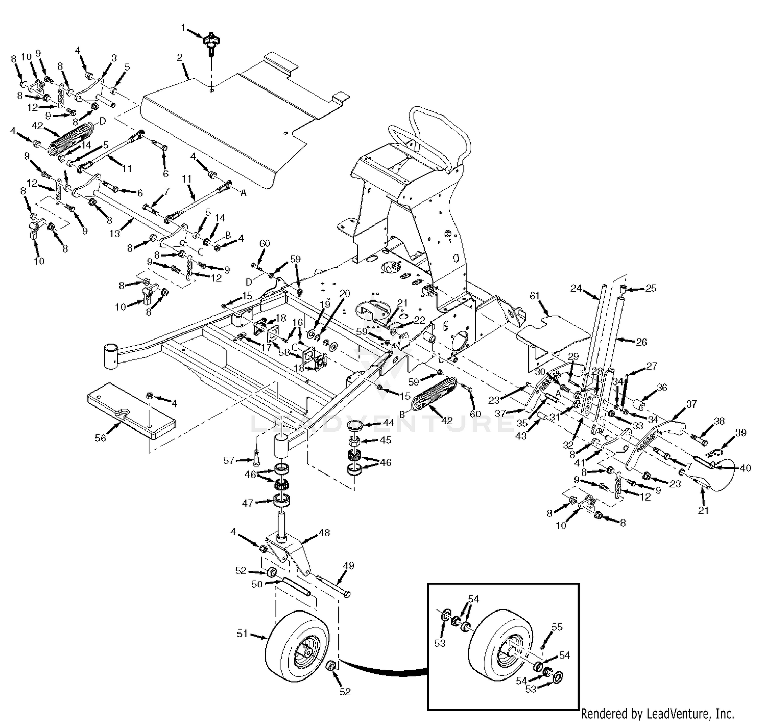 SVR 52V & SVR 61V Cutter Deck Controls