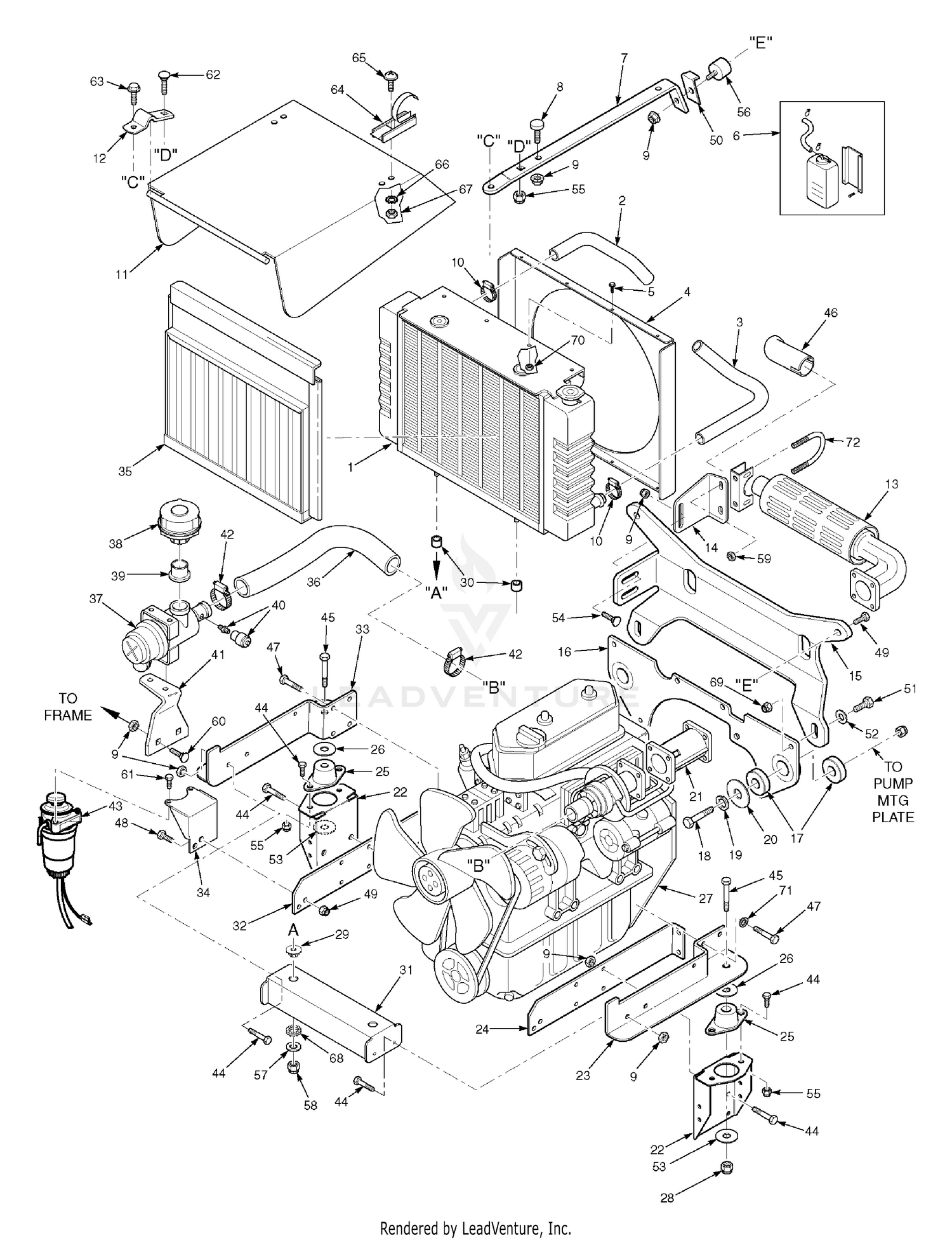 Radiator & Engine Brackets