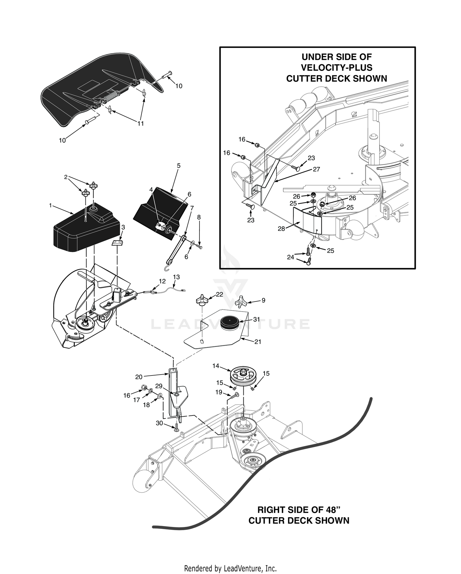 STC-61" & STCII-61" BLOWER MOUNTING COMPONENTS