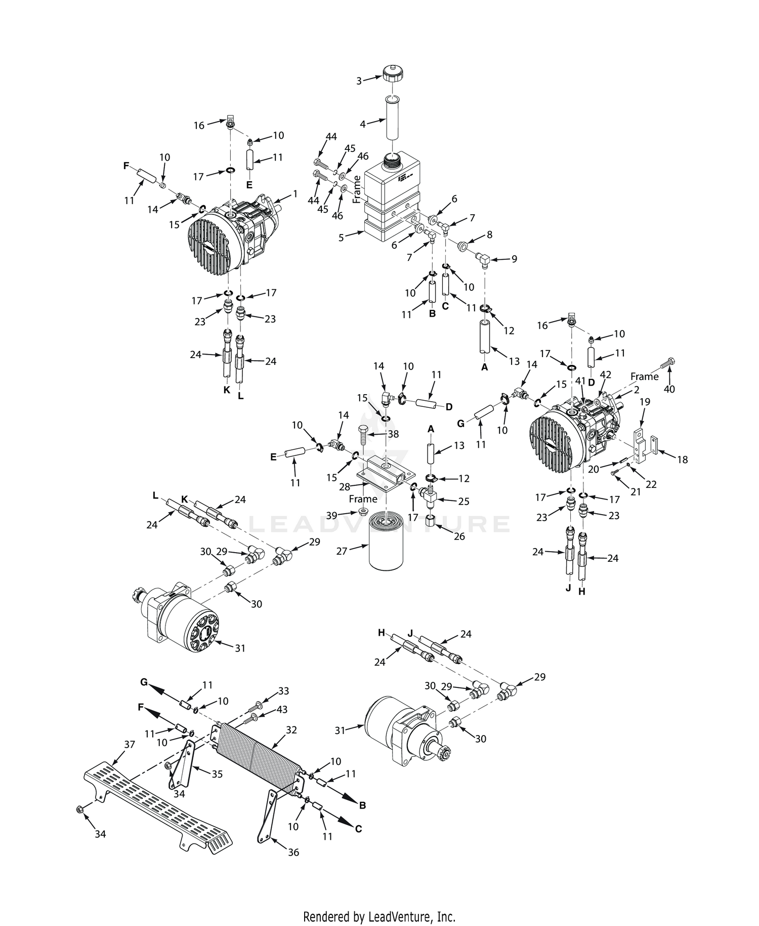 STTII HYDRAULIC SYSTEM - DUAL CORE COOLER