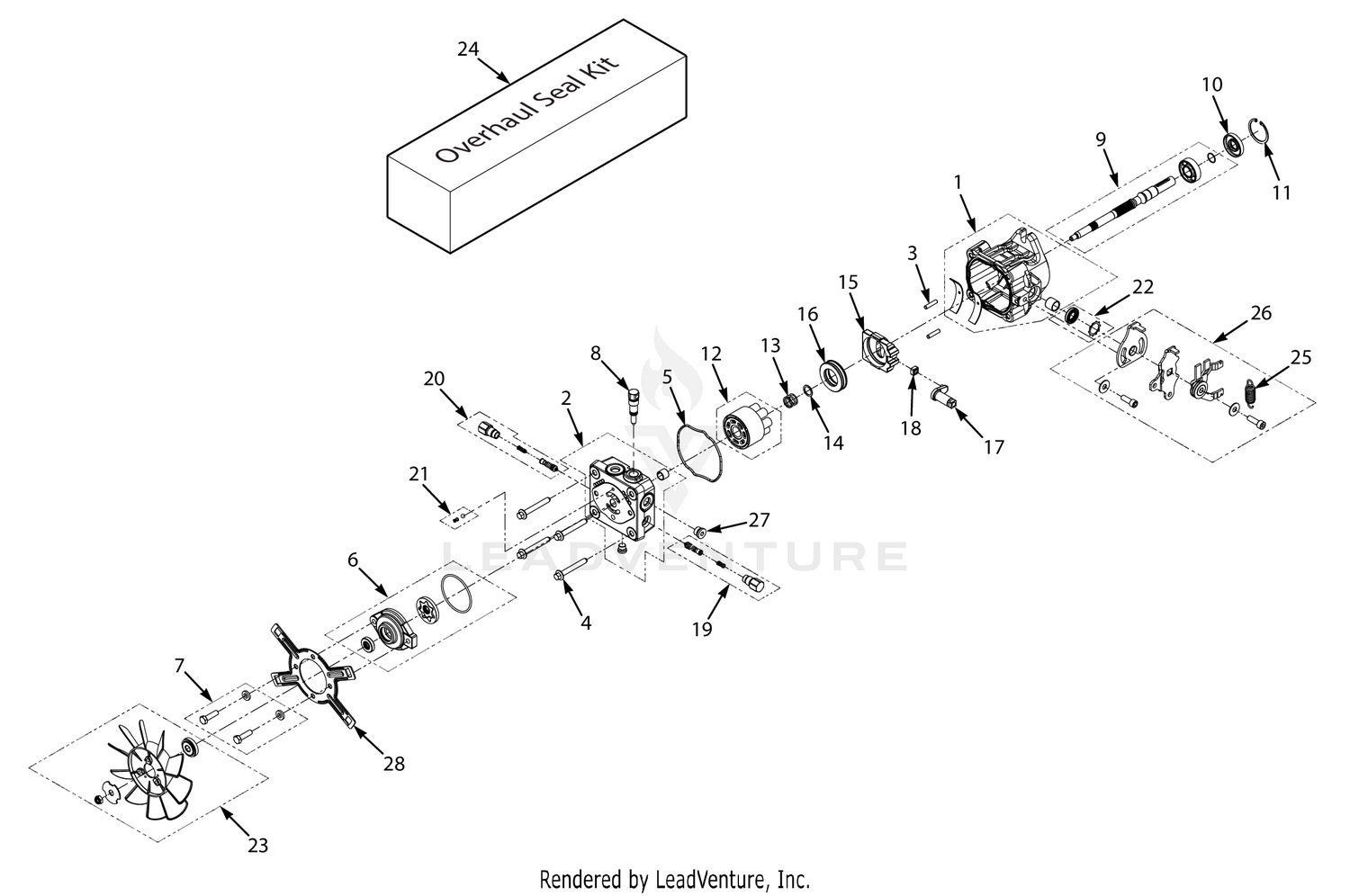STCII HYDRAULIC PUMP ASSEMBLY