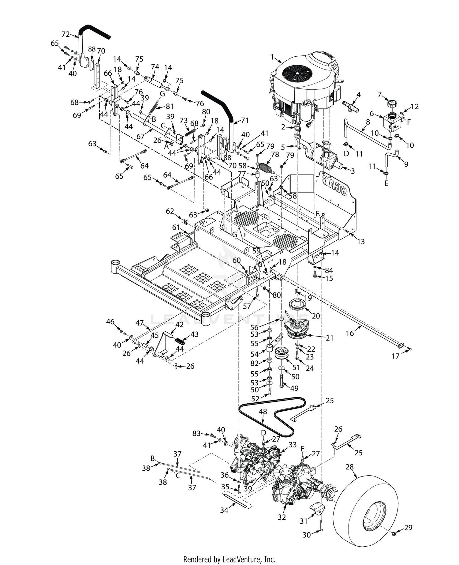 48, 52 & 61 DRIVE SYSTEM COMPONENTS