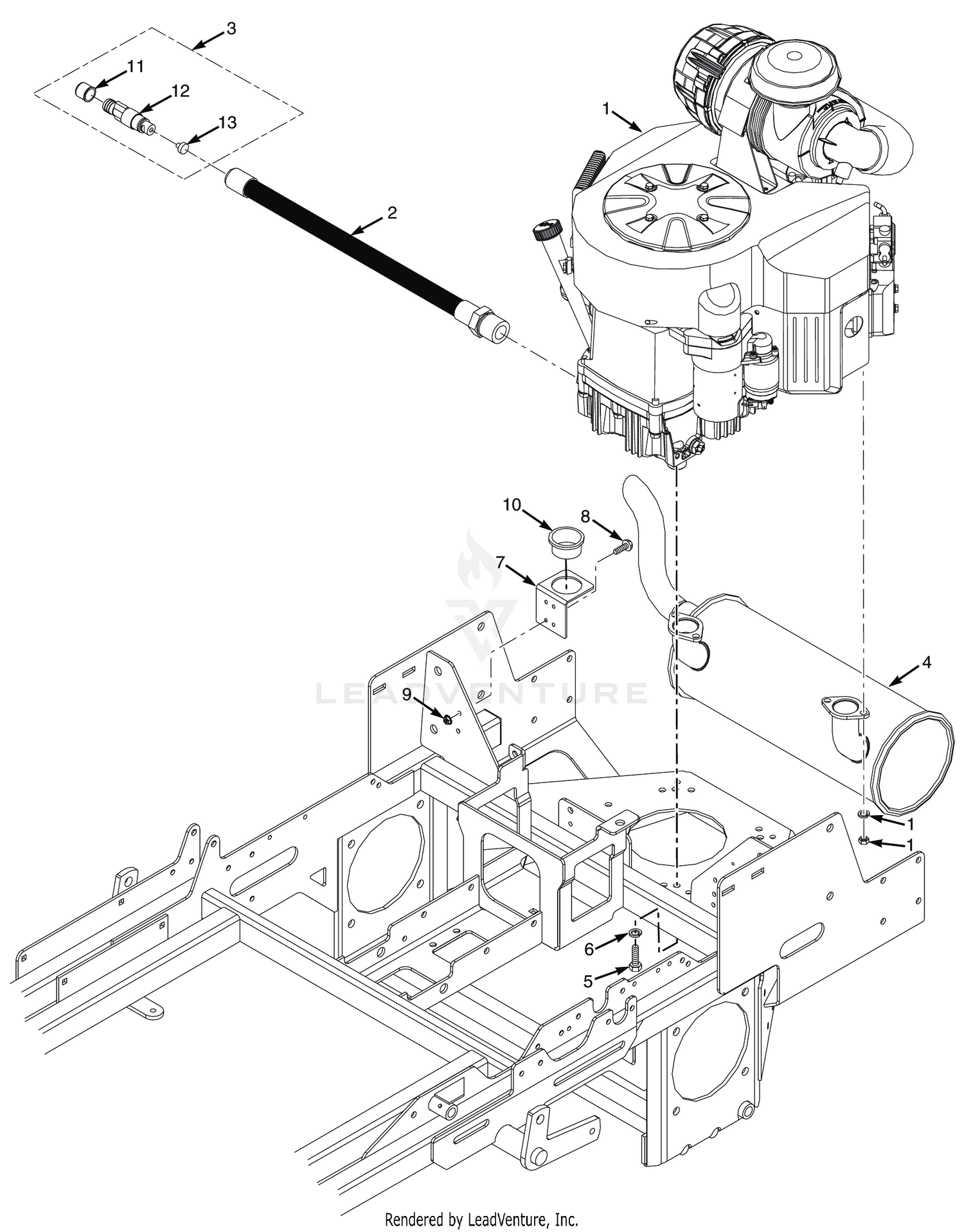 SCZ ENGINE & ATTACHING PARTS