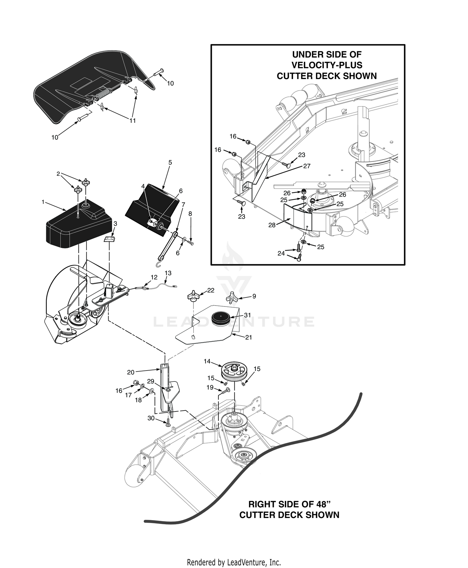 STC-61" & STCII-61" BLOWER MOUNTING COMPONENTS
