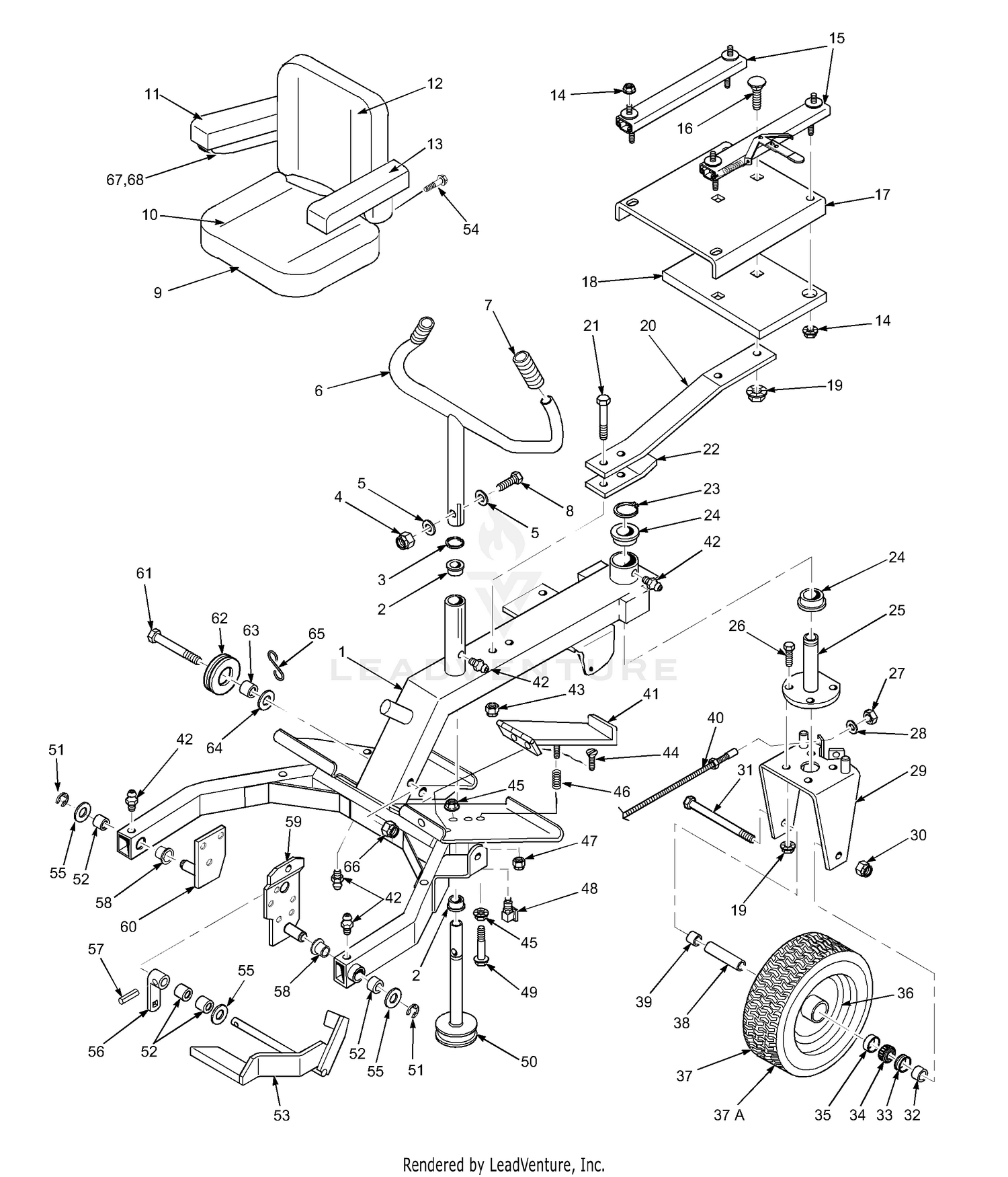 Rider Frame Assembly