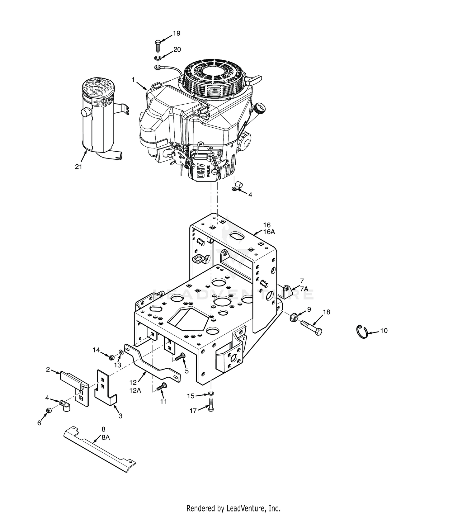 ENGINE DECK - MANUAL START