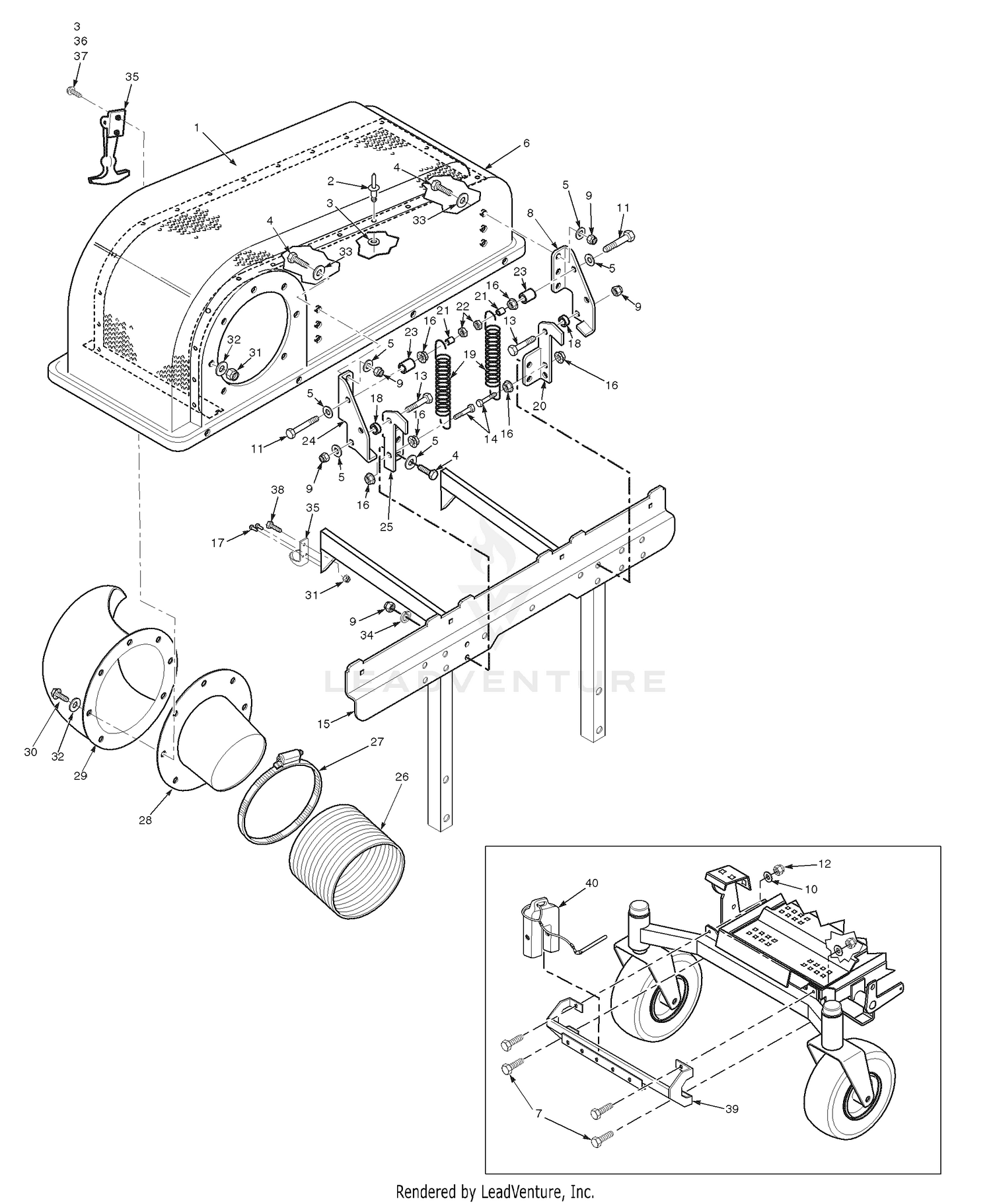 Bucket Support Components (Upper)