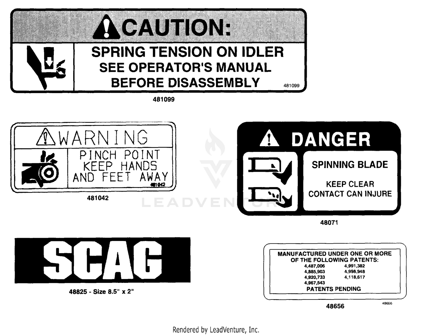 Replacement Decals III