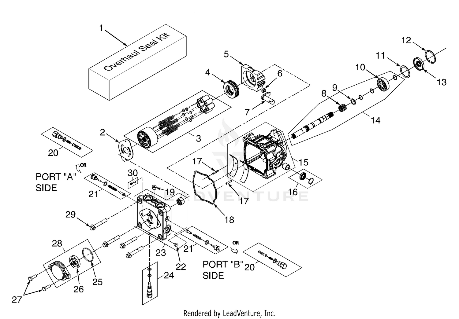 Hydraulic Pump Assembly - BDP-16A
