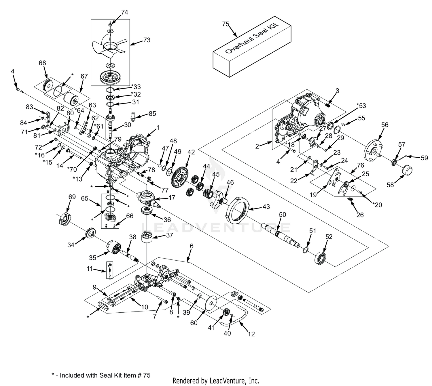 ZT-5400 TRANSAXLE ASSEMBLY