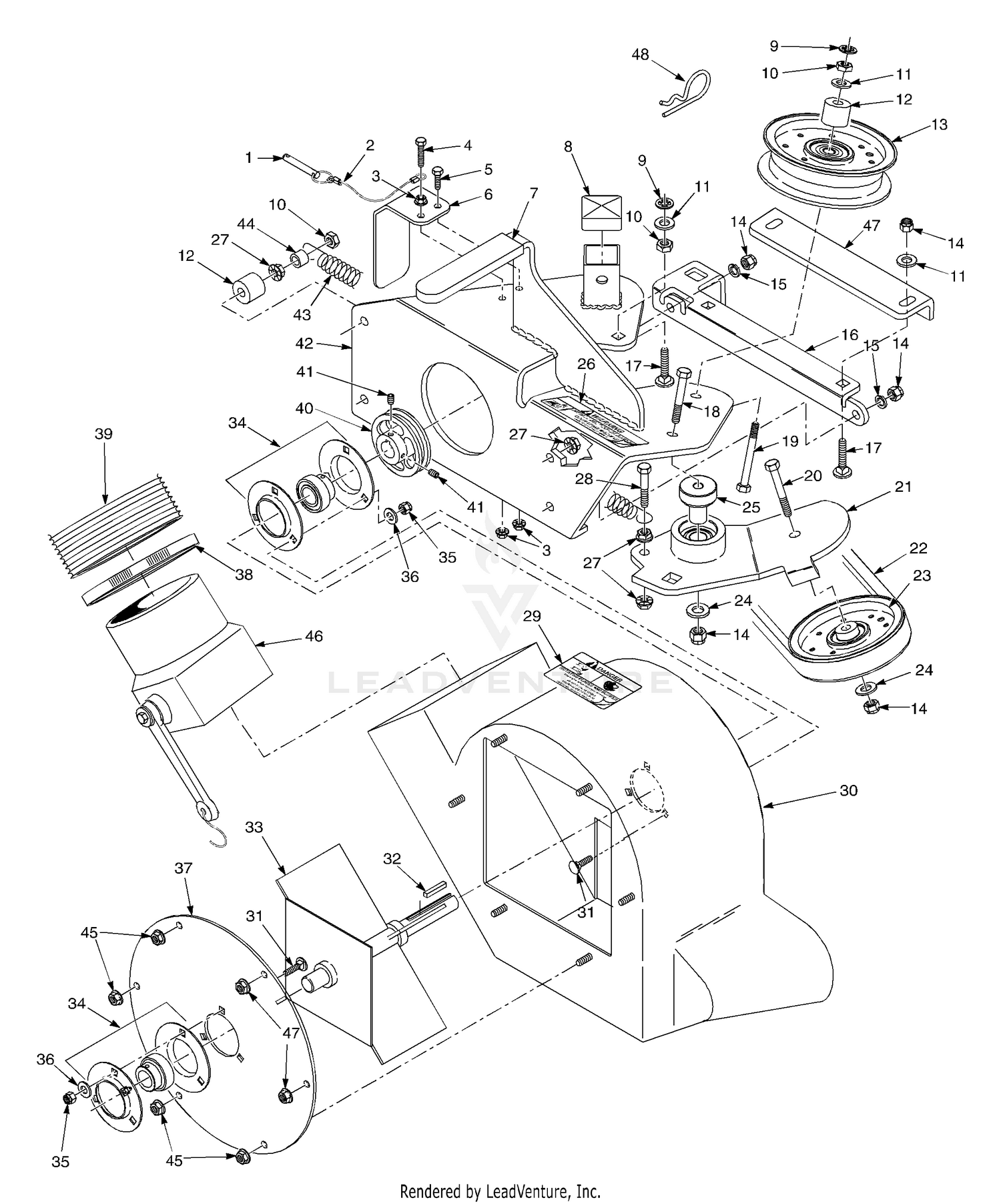 Blower Housing Assembly - 61"