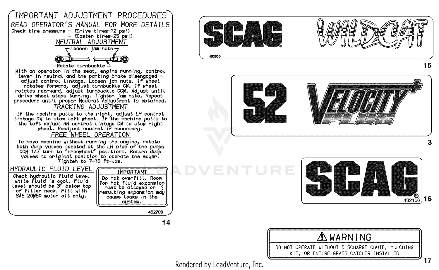 Replacement Decals And Information Plates (Part 2)