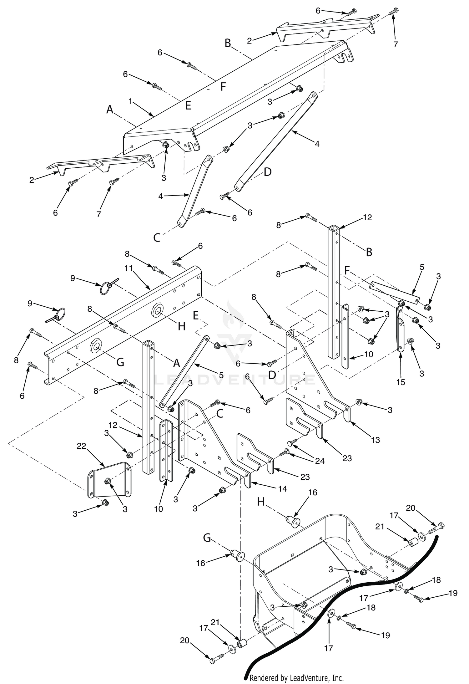 GC-CS STC HOPPER SUPPORT COMPONENTS