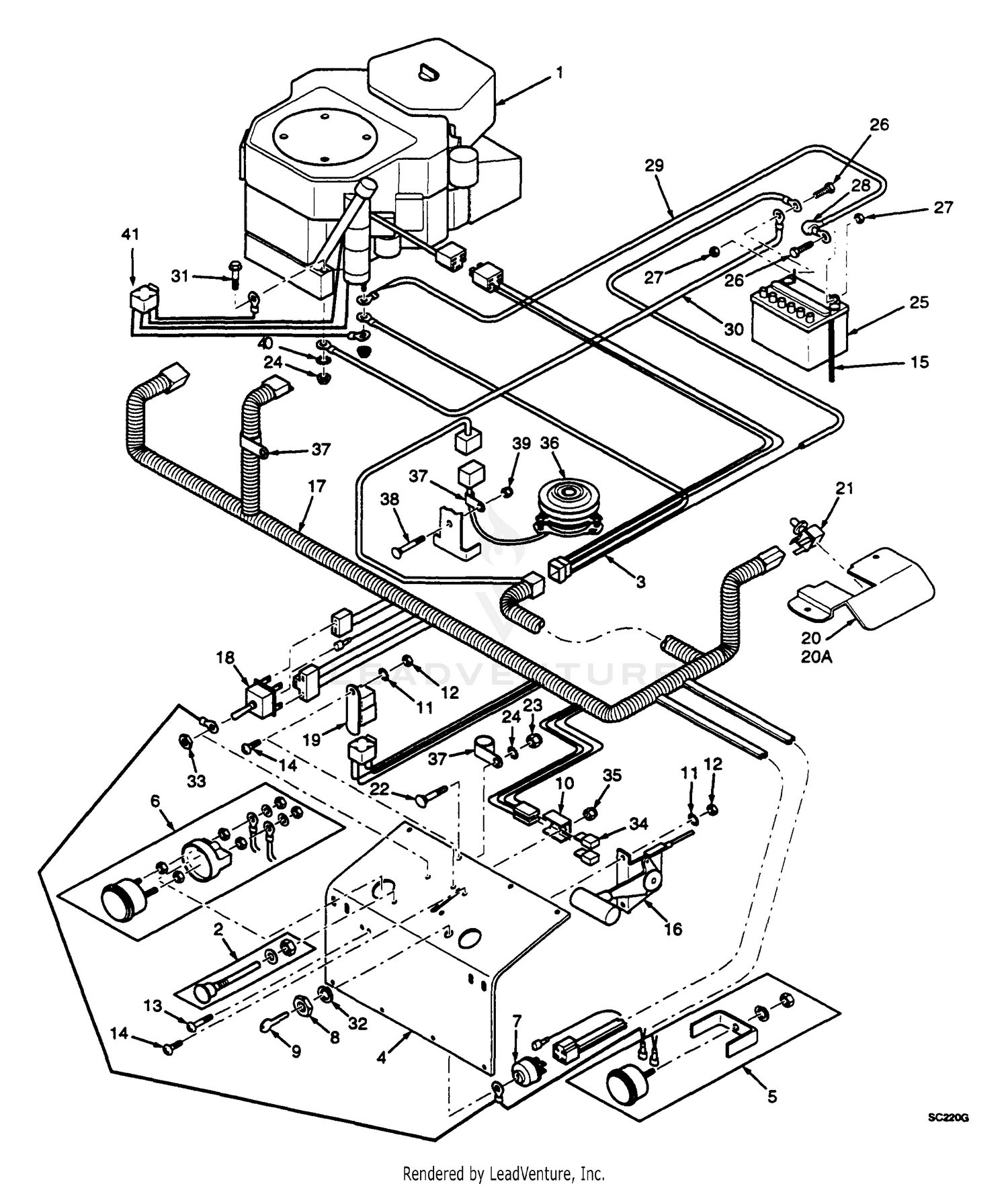 Instrument Panel And Electrical Components 61"