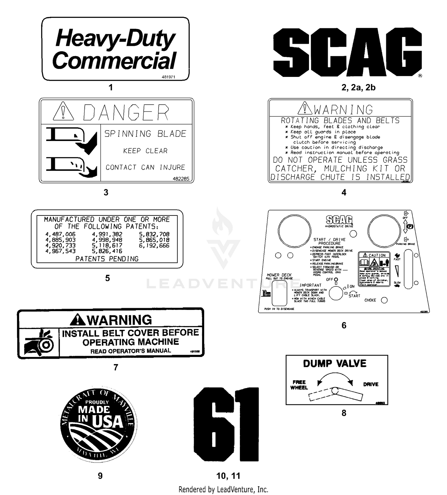 Replacement Decals & Information