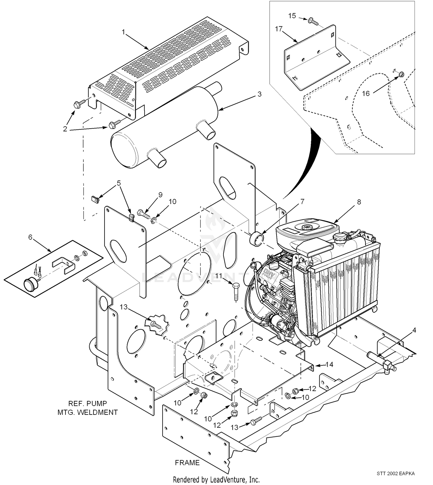 Engine And Attaching Parts - 23Hp &27Hp Kawasaki