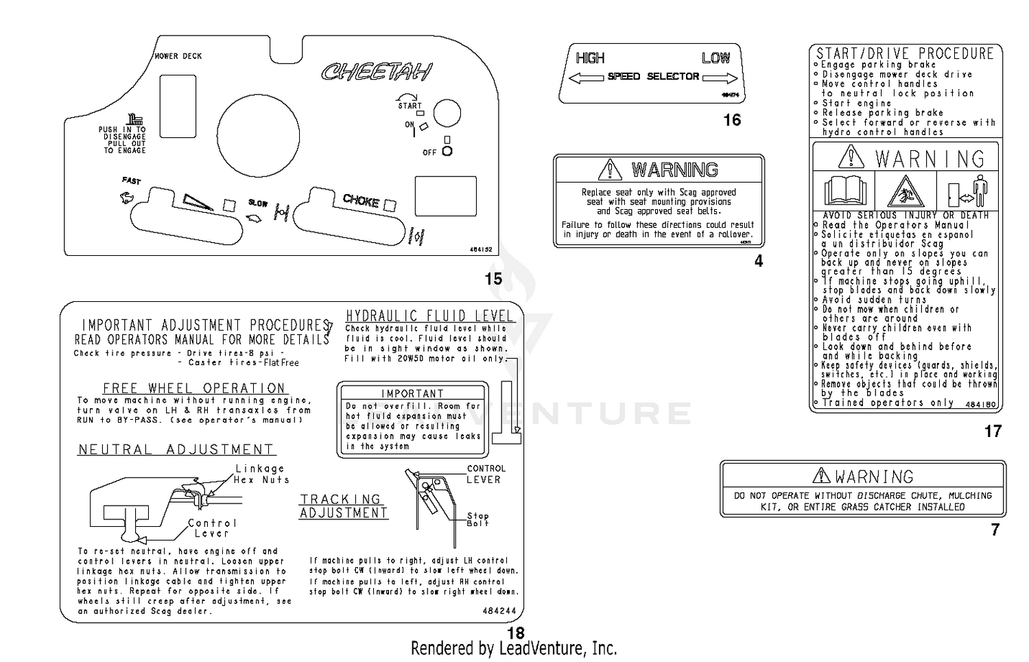 Replacement Decals And Information Plates - Part 1