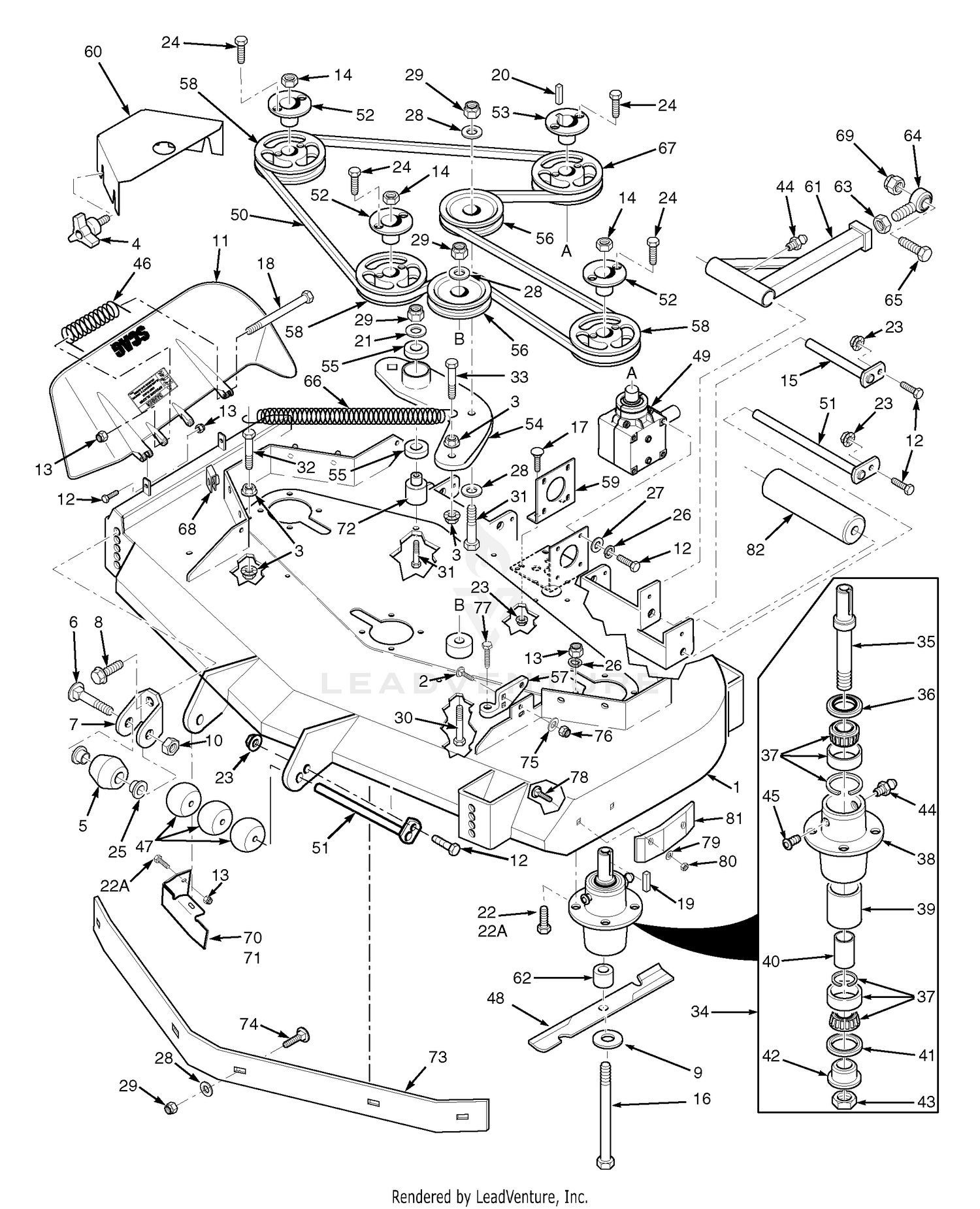 Cutter Deck 52V