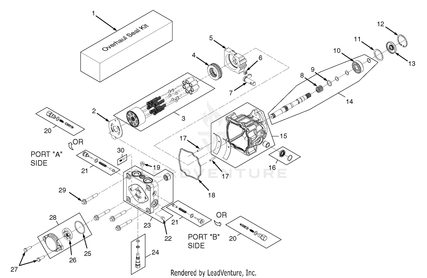 BDP-16A Hydraulic Pump Assembly