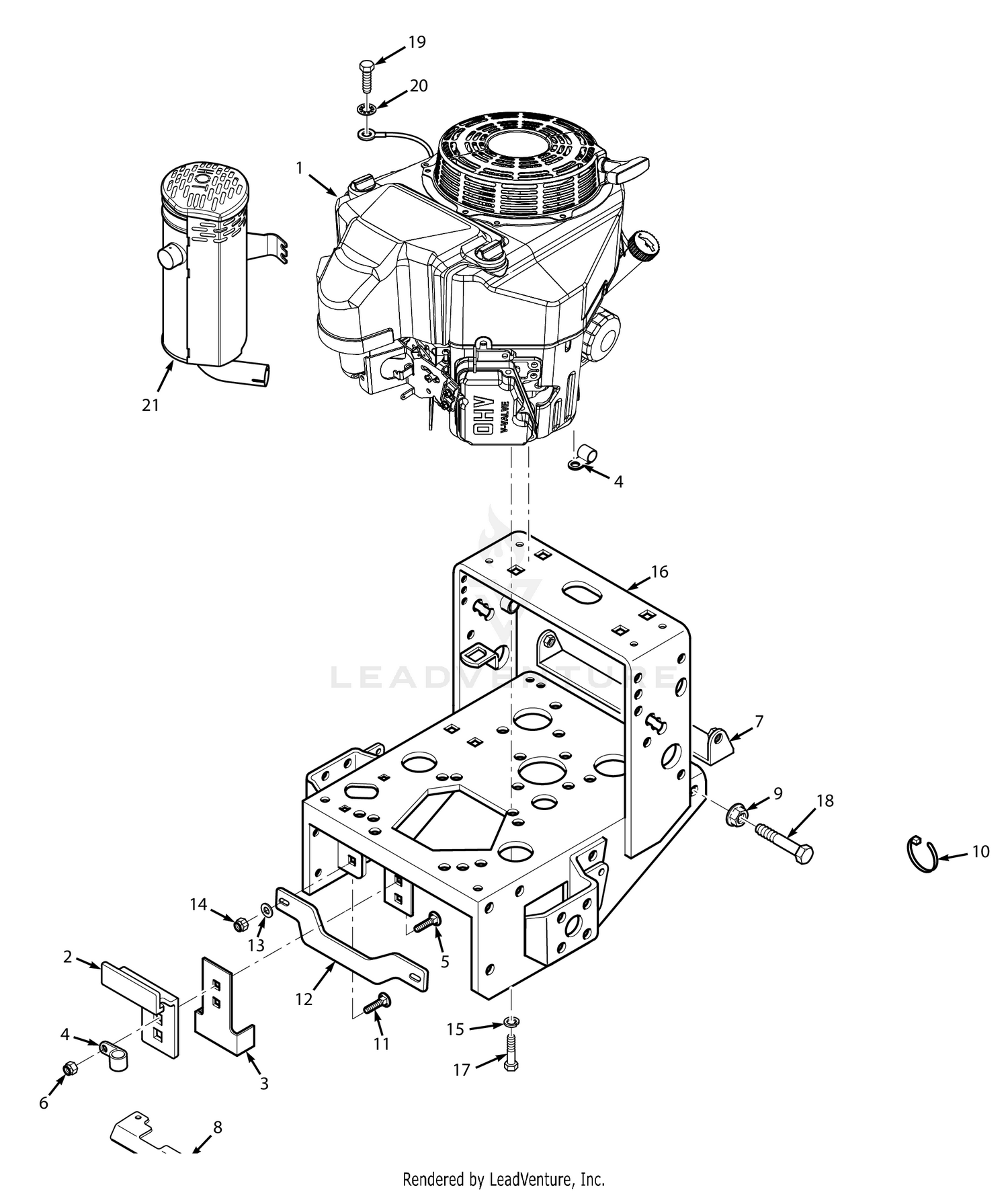 ENGINE DECK - MANUAL START