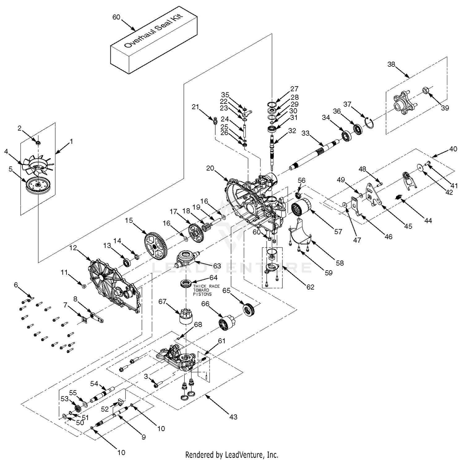 ZT-3100 Hydraulic Axle Assembly - SFZP52