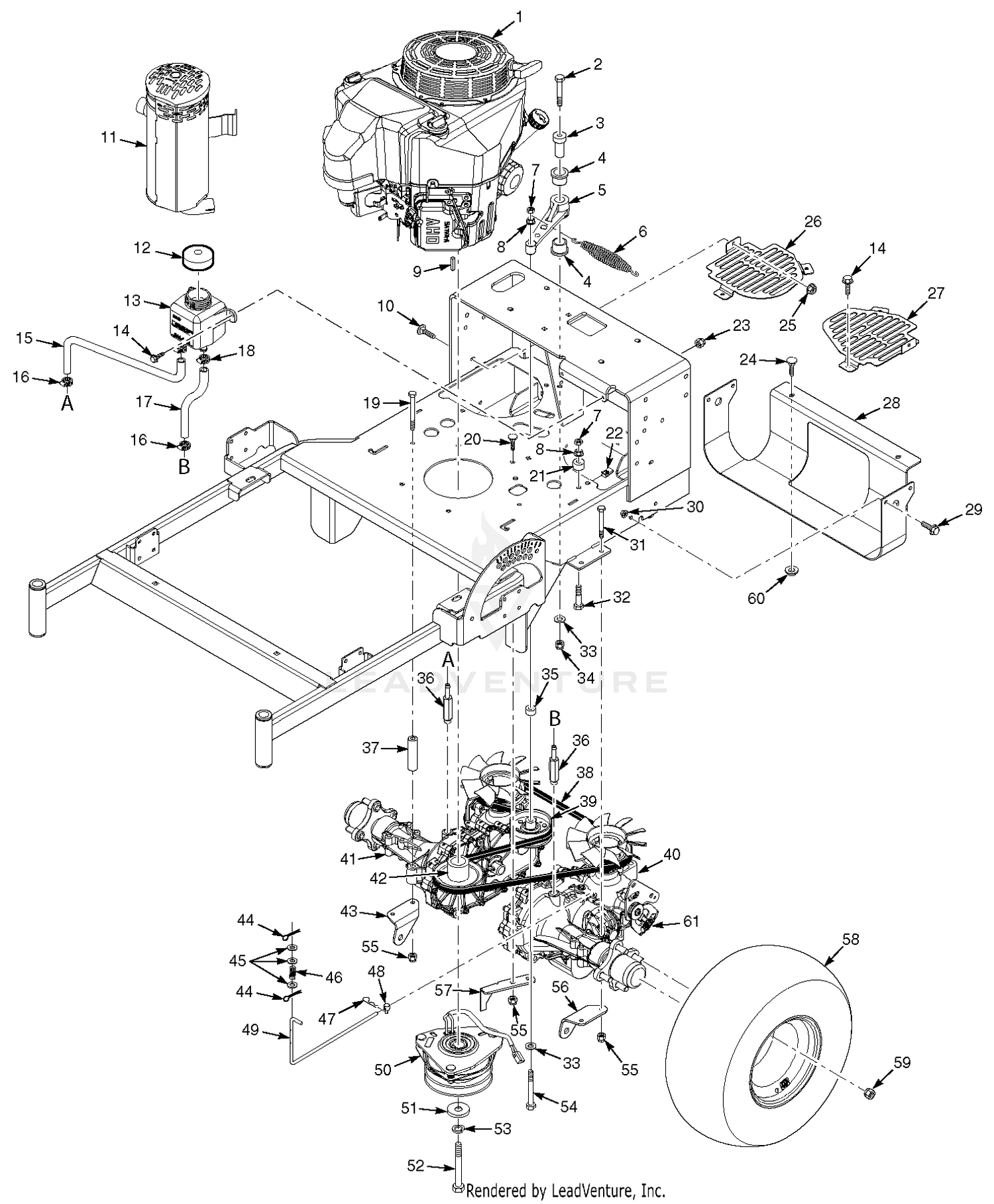 Engine Deck & Hydraulic System