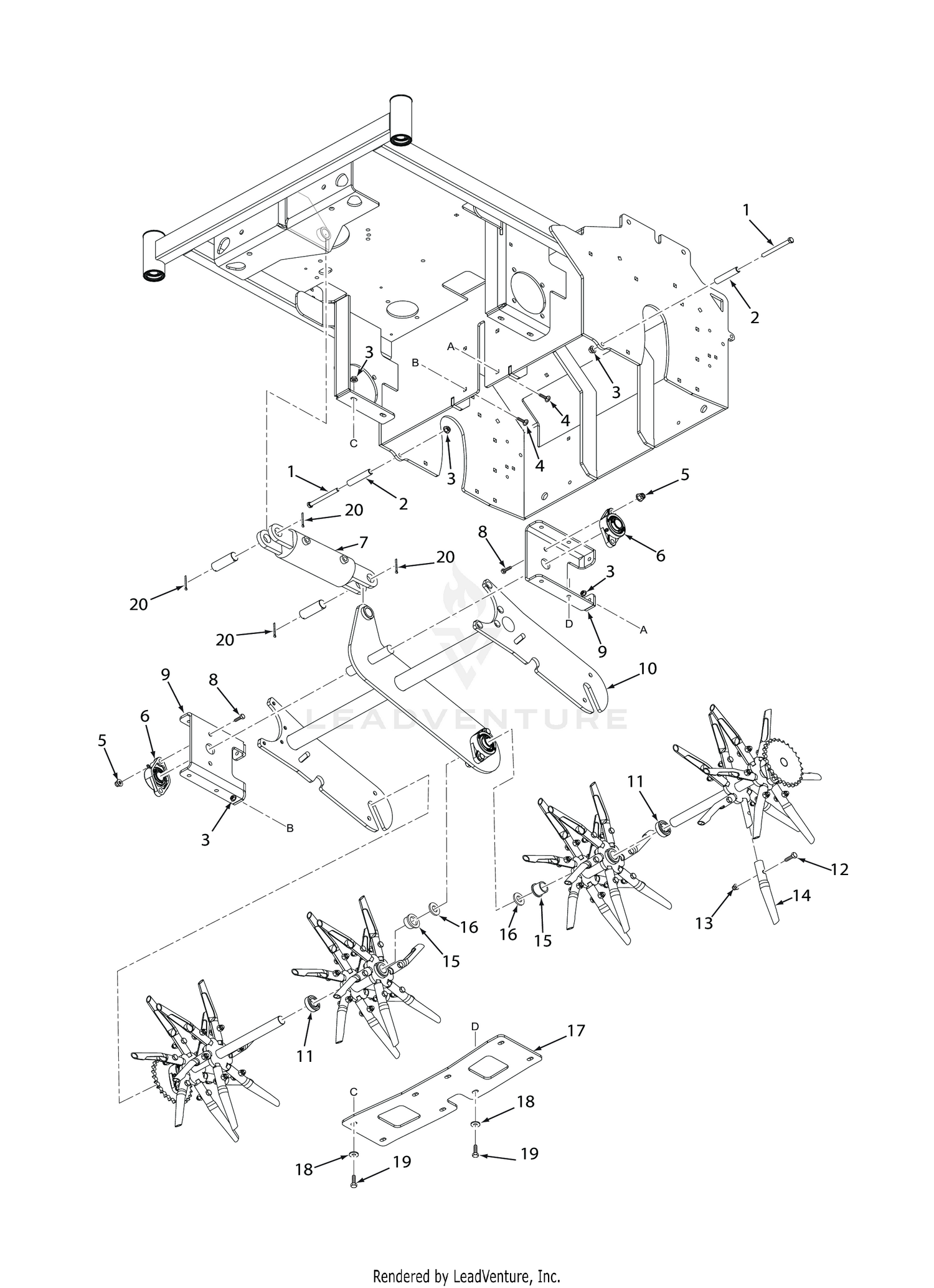 TINES AND LIFT SYSTEM
