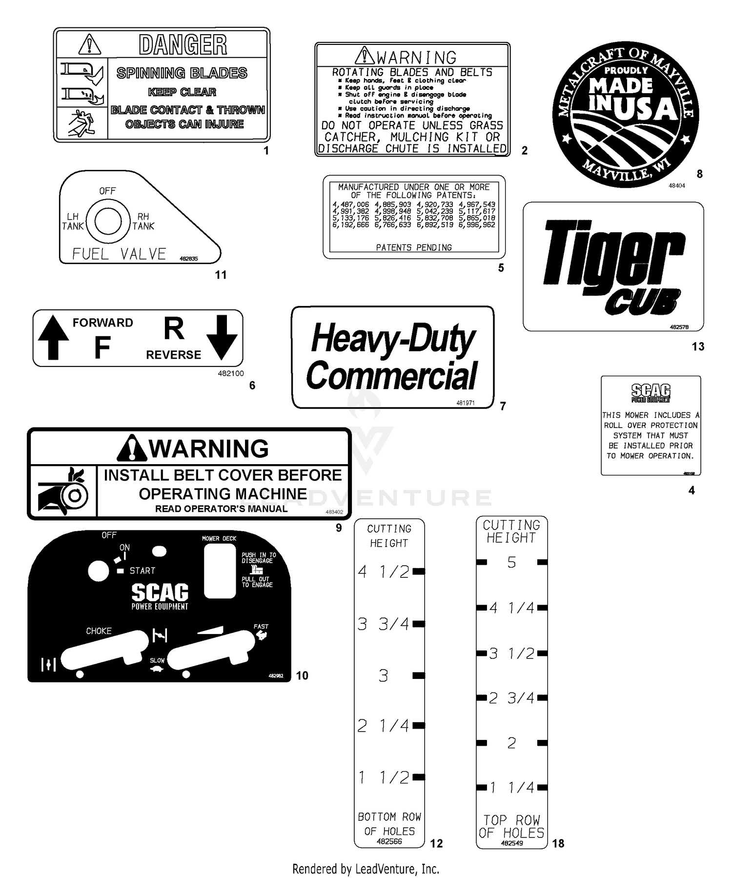 Replacement Decal And Information Plates (Part 1)