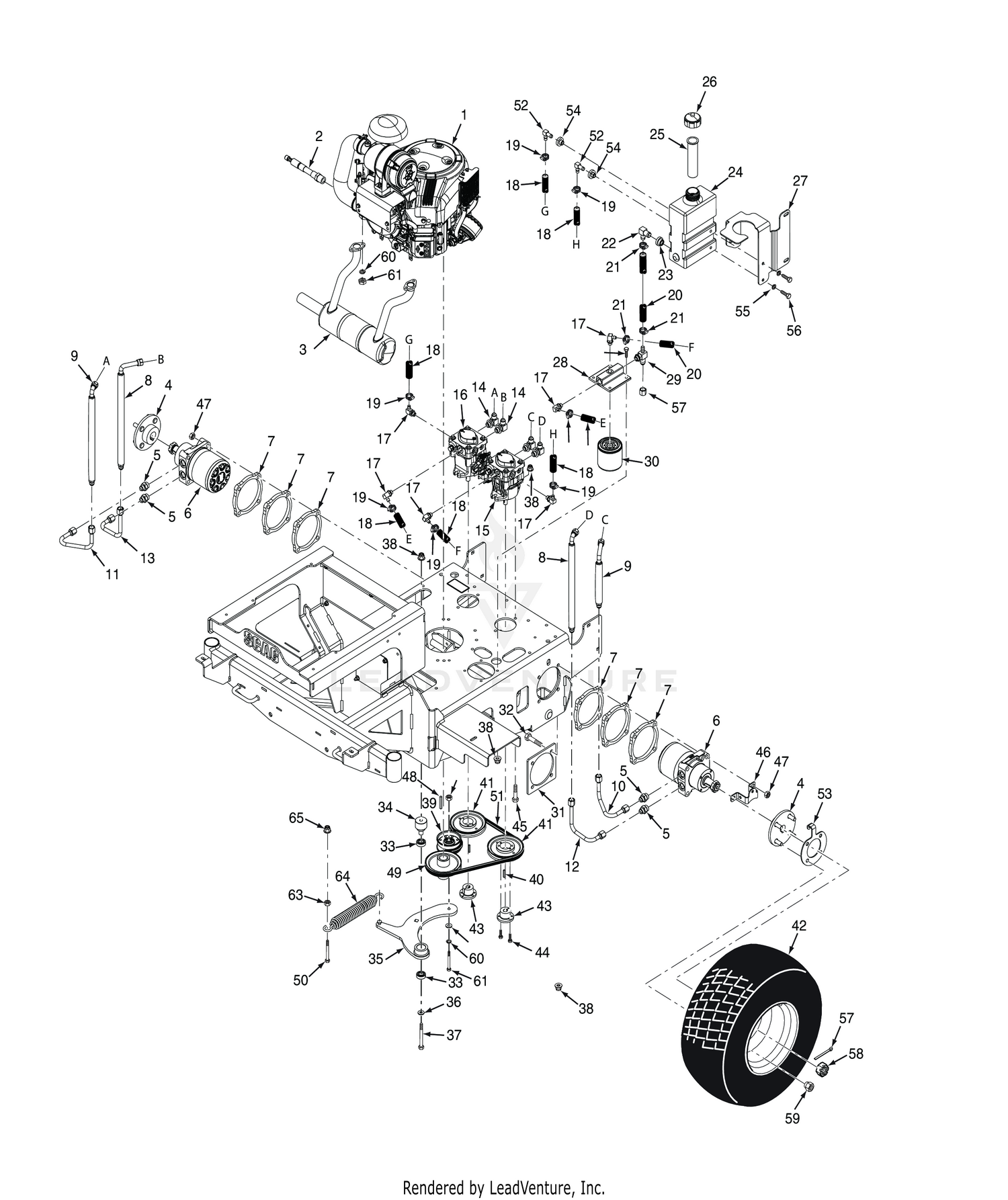 HYDRAULICS AND ENGINE COMPONENTS