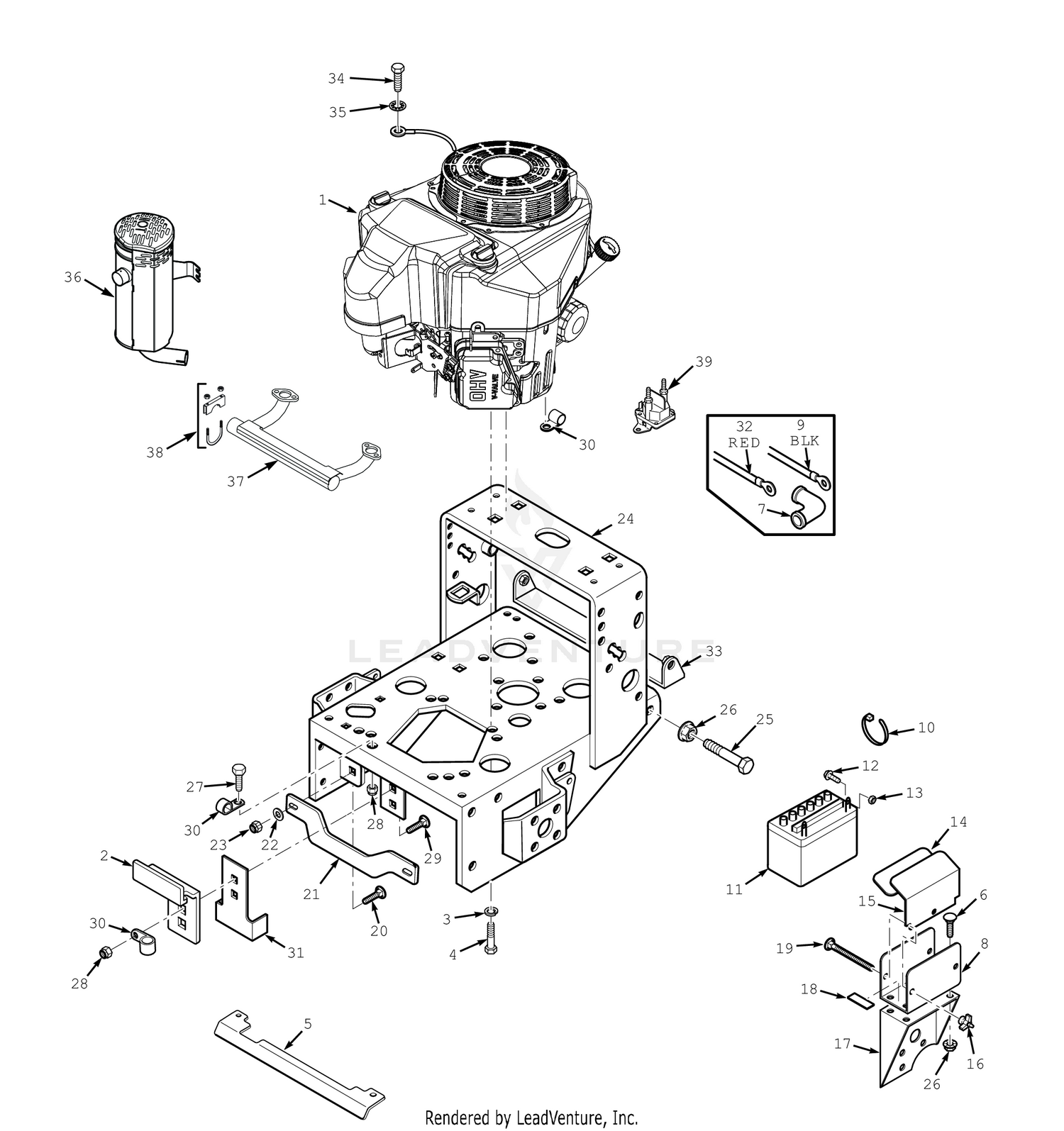 ENGINE DECK - ELECTRIC START