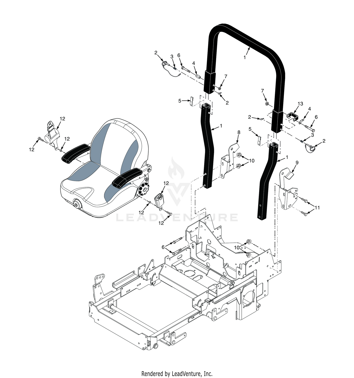 STCII FOLDABLE ROLL-OVER PROTECTION SYSTEM