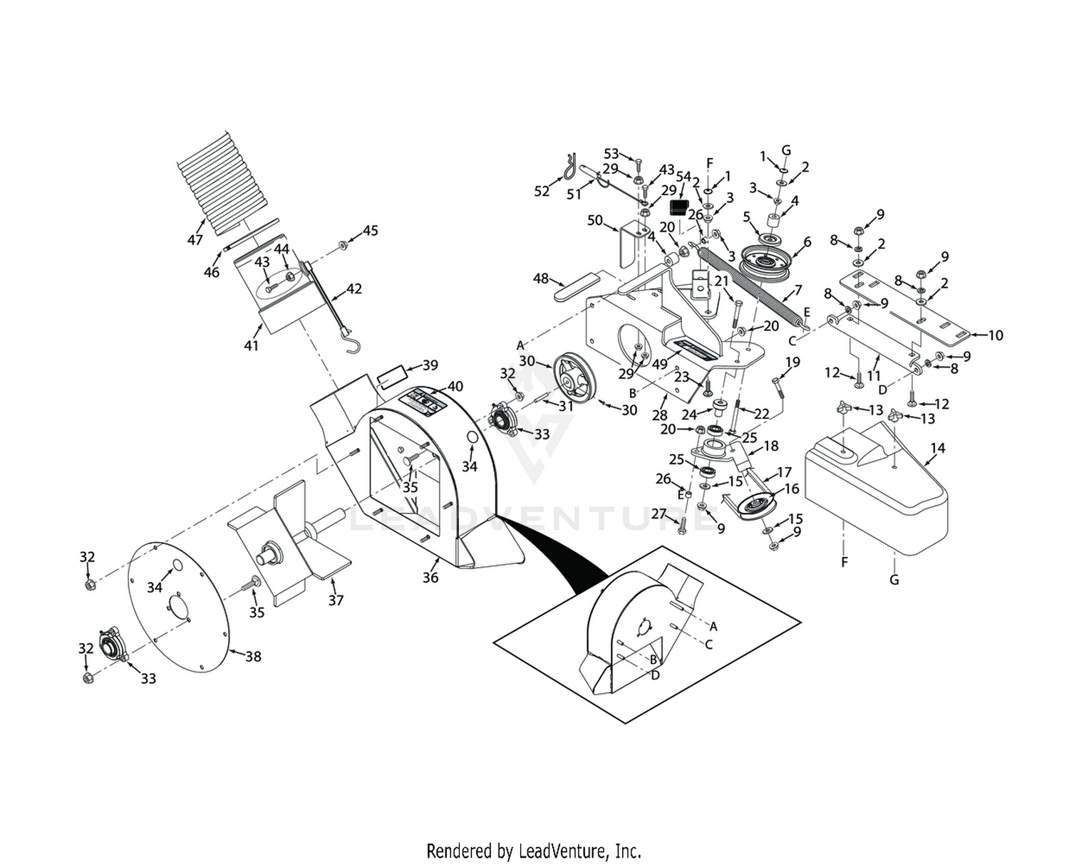 GC-VRII BLOWER HOUSING ASSEMBLY