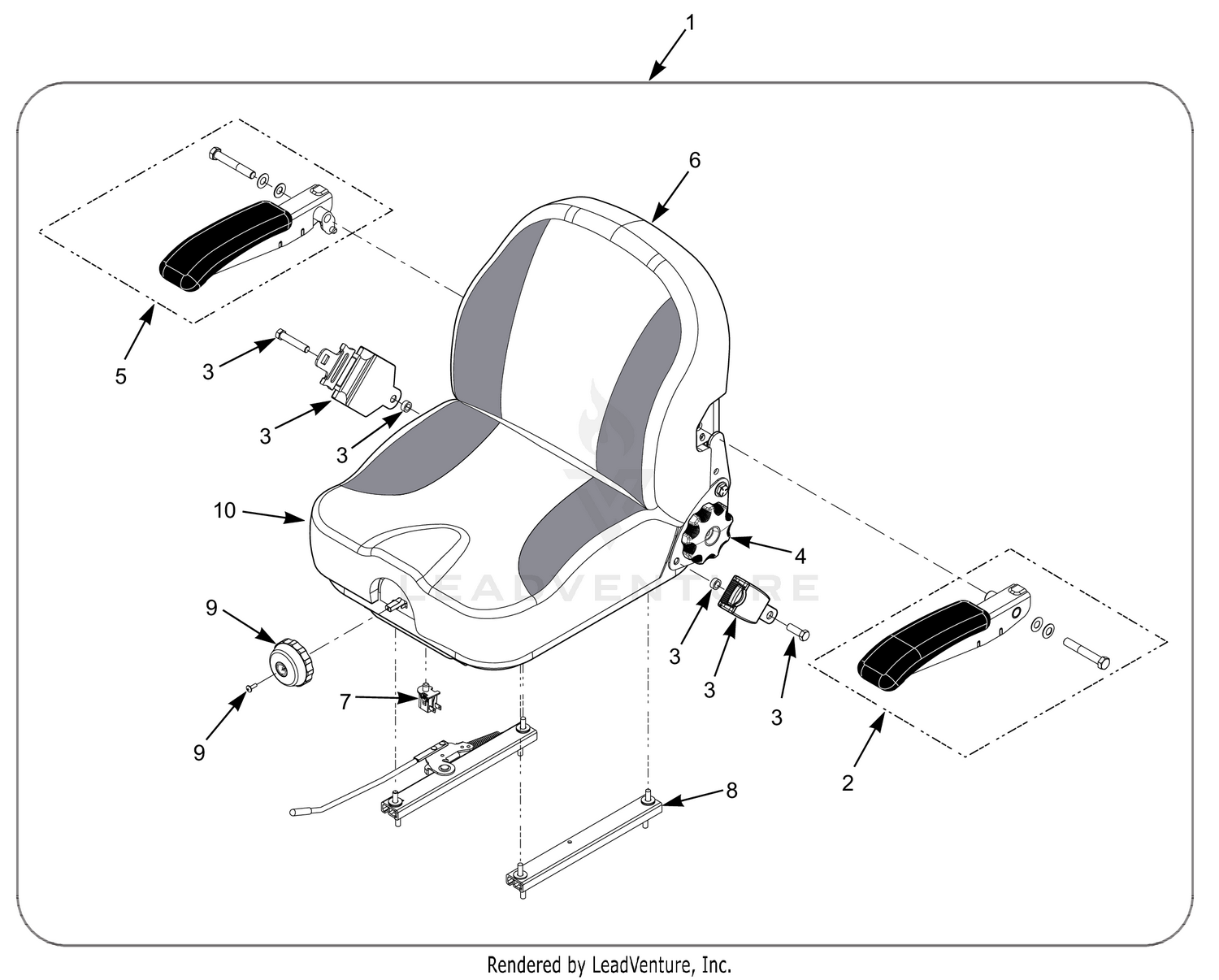 SCZII SUSPENSION SEAT ASSEMBLY