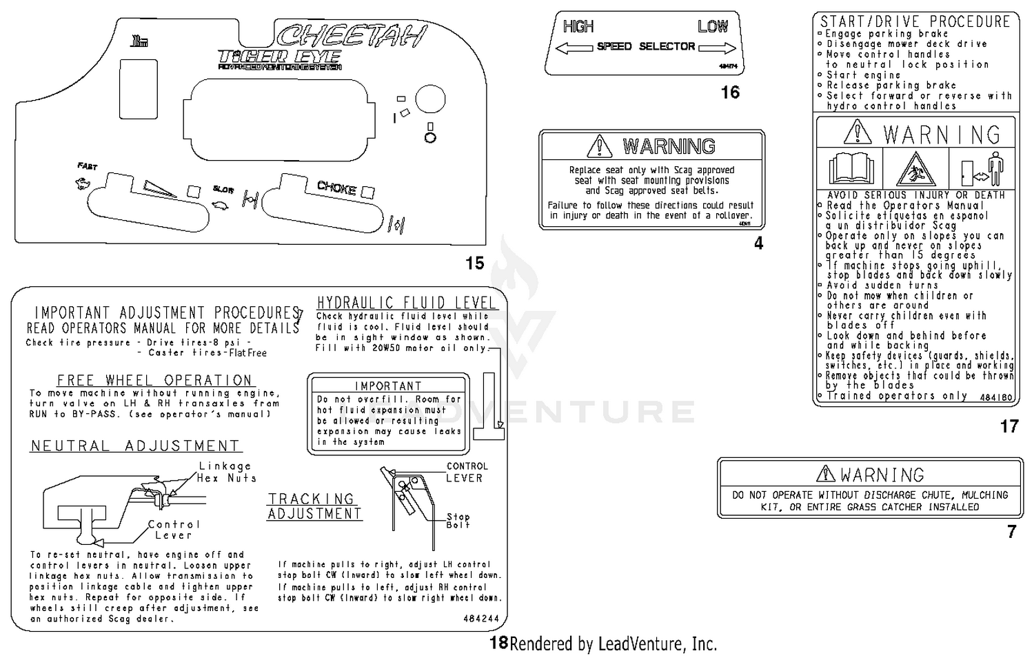 Replacement Decals And Information Plates 2