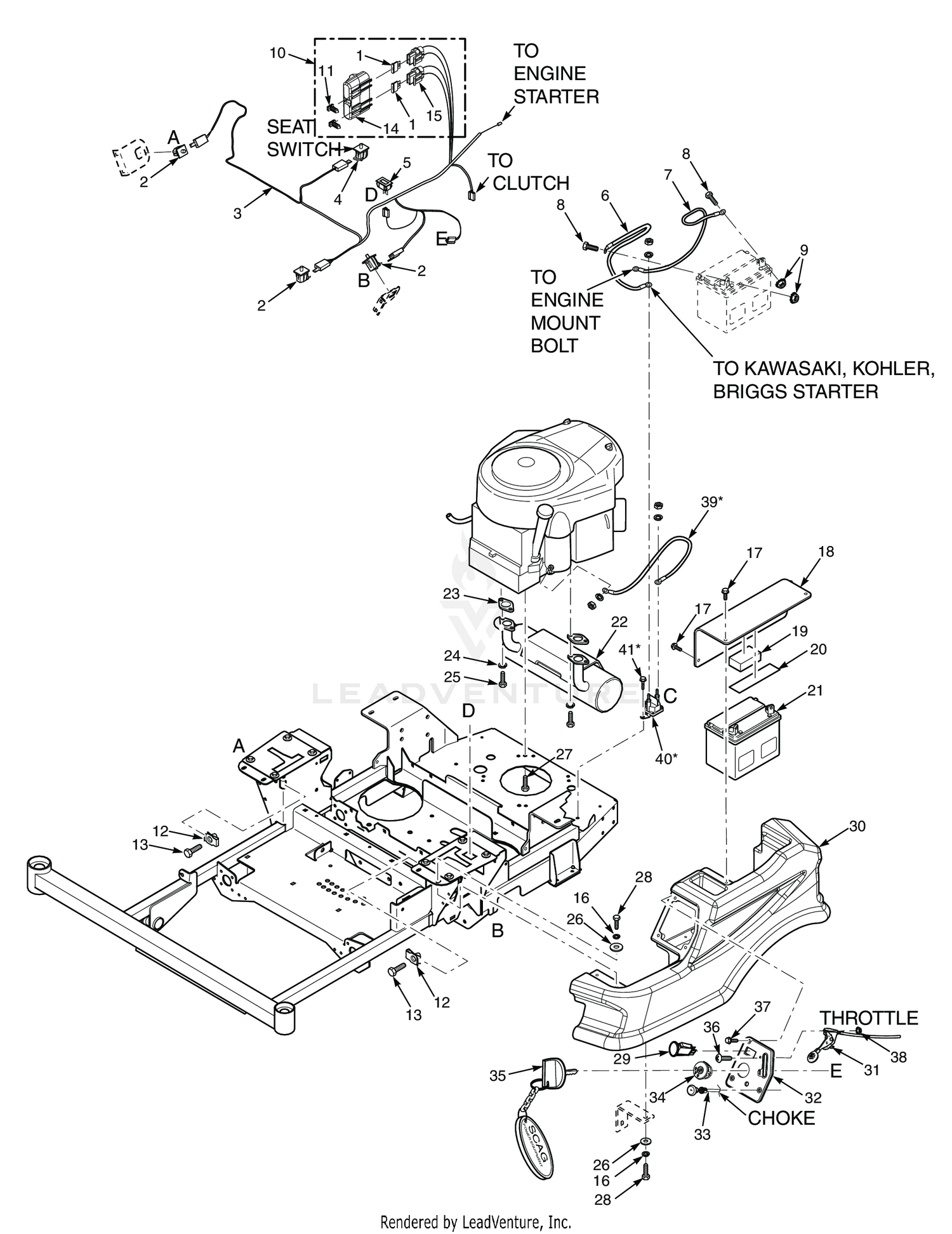 EXHAUST AND ELECTRICAL SYSTEM - SPZ