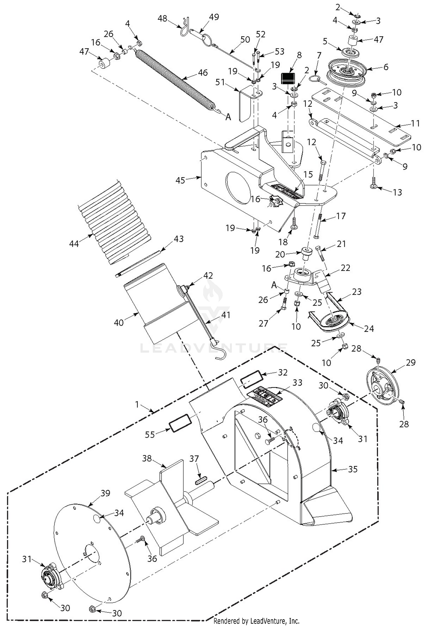 SPZ 52"/61" Blower Housing Assembly