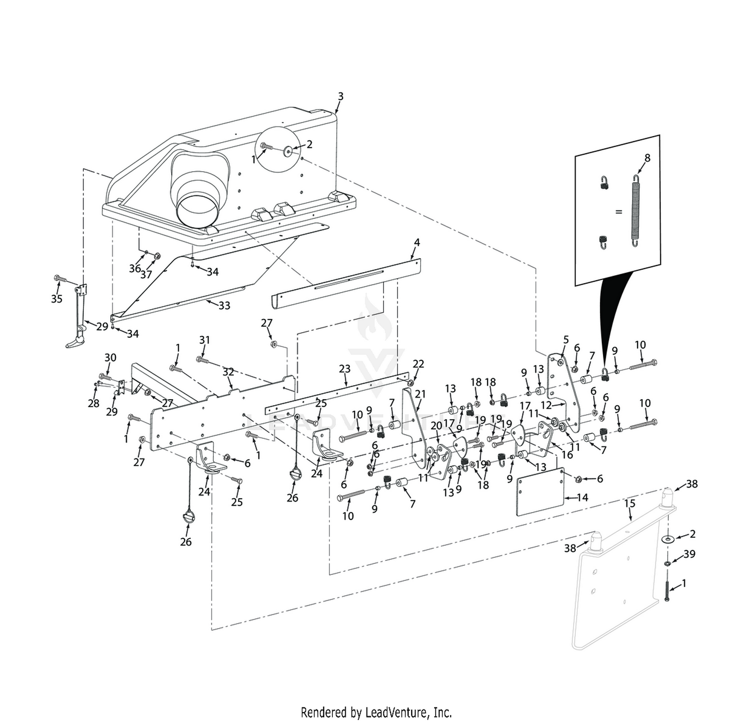GC-VRII HOOD COMPONENTS