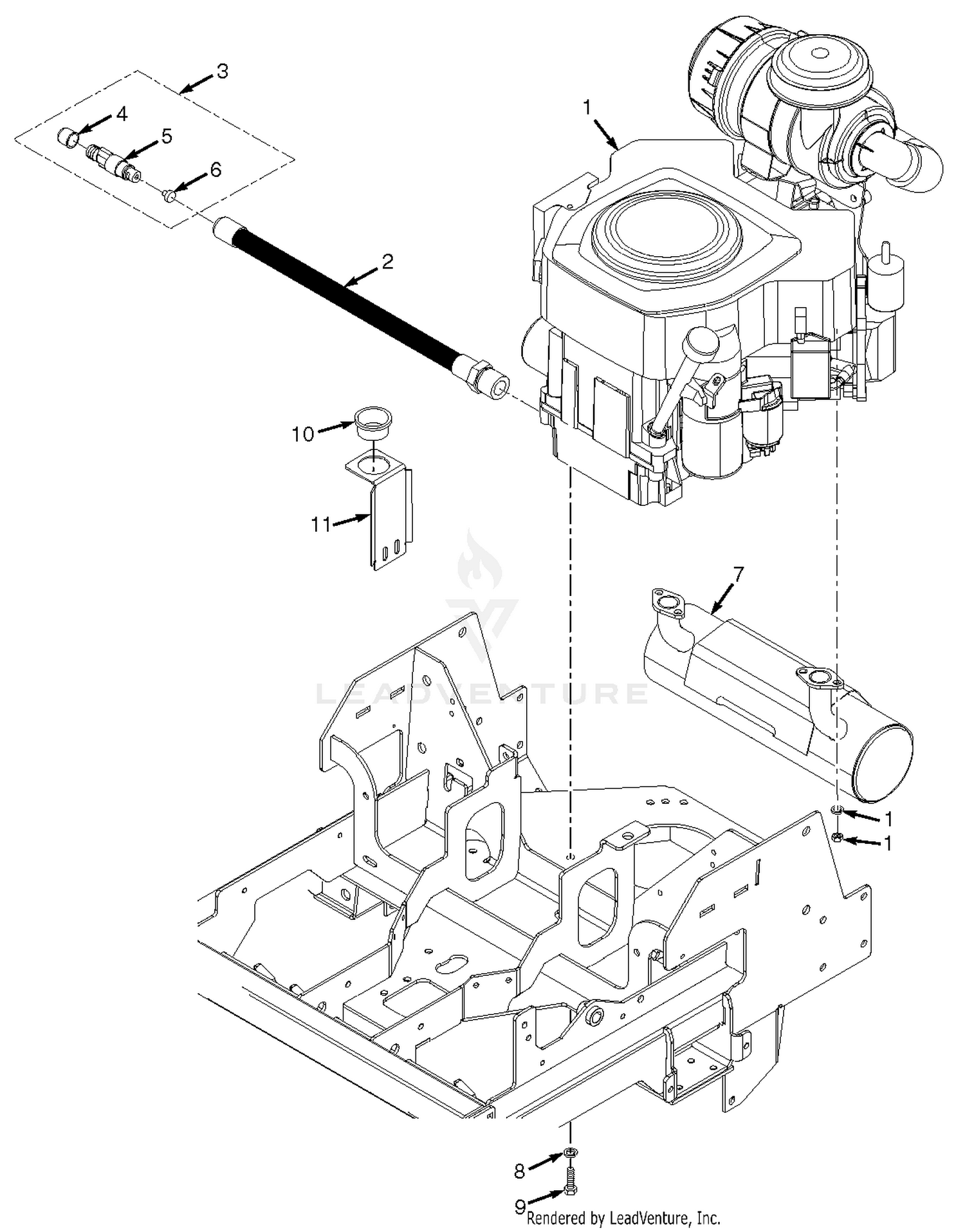 SCZ Engine & Attaching Parts
