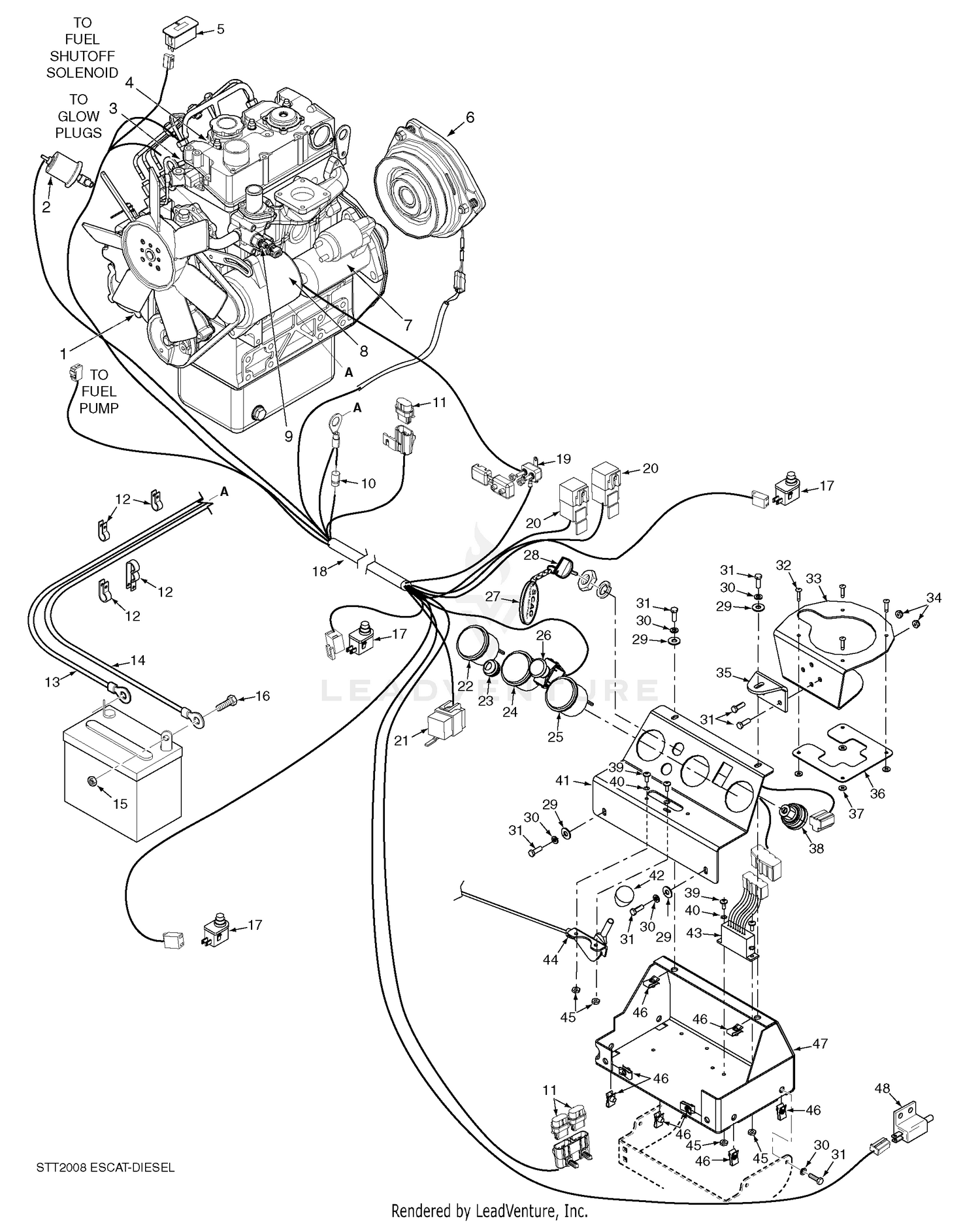 Electrical System - Cat Diesel