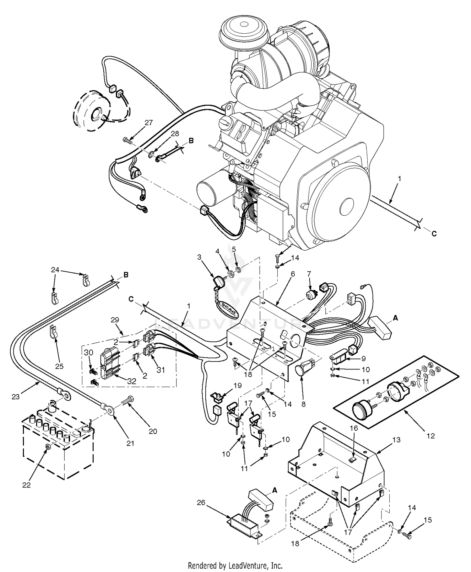 Electrical System - 35BVAC - Briggs & Stratton