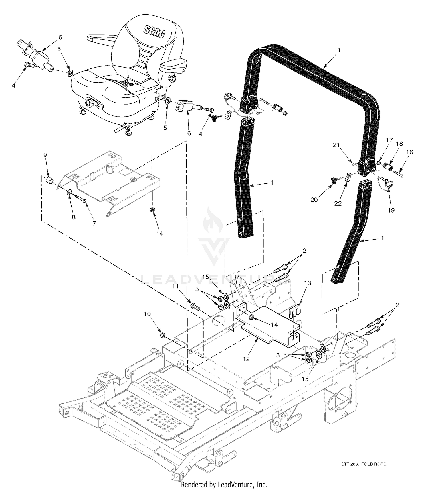 STT Roll-Over Protection System - With Suspension Seat