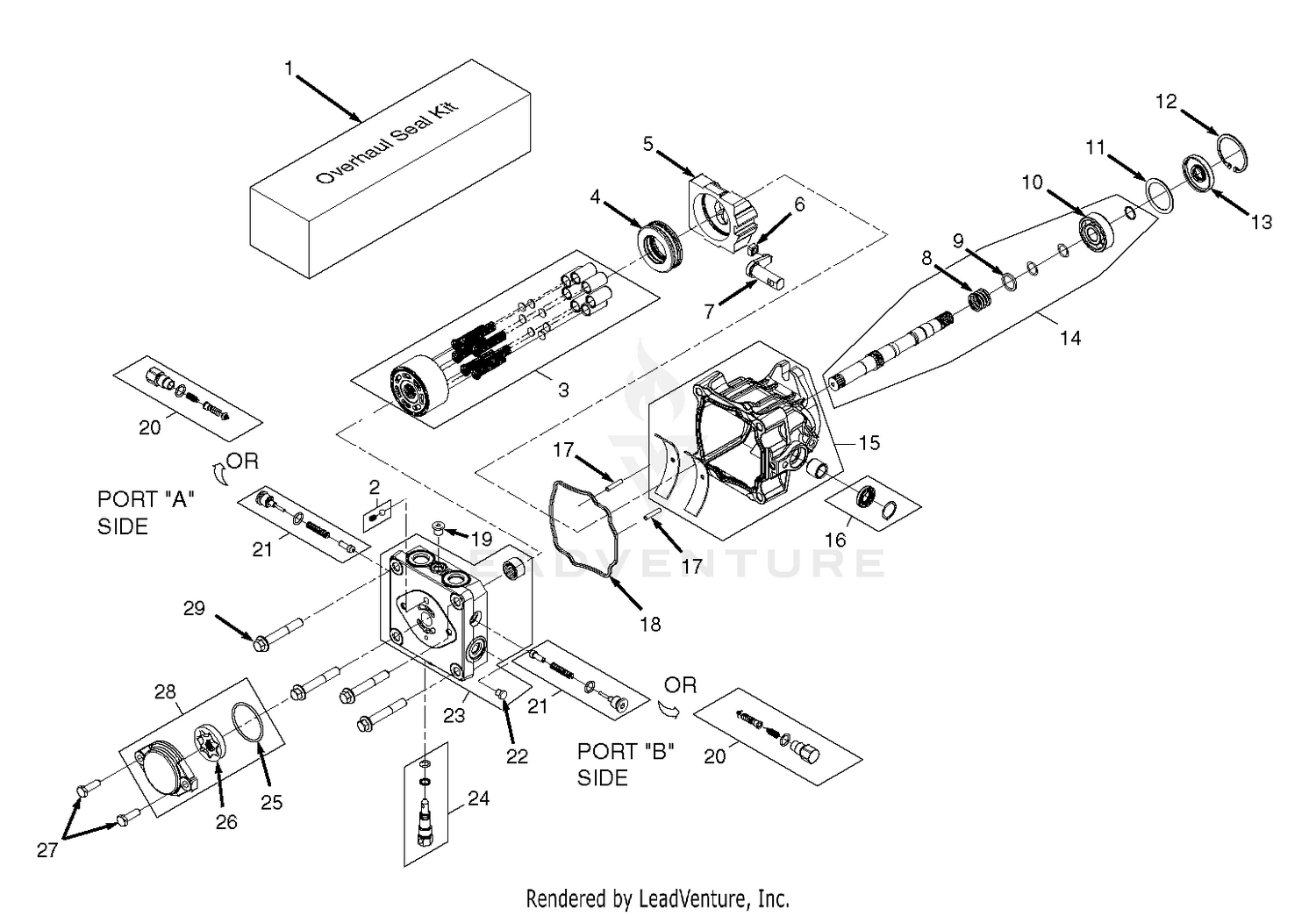 BDP-16A Hydraulic Pump Assembly