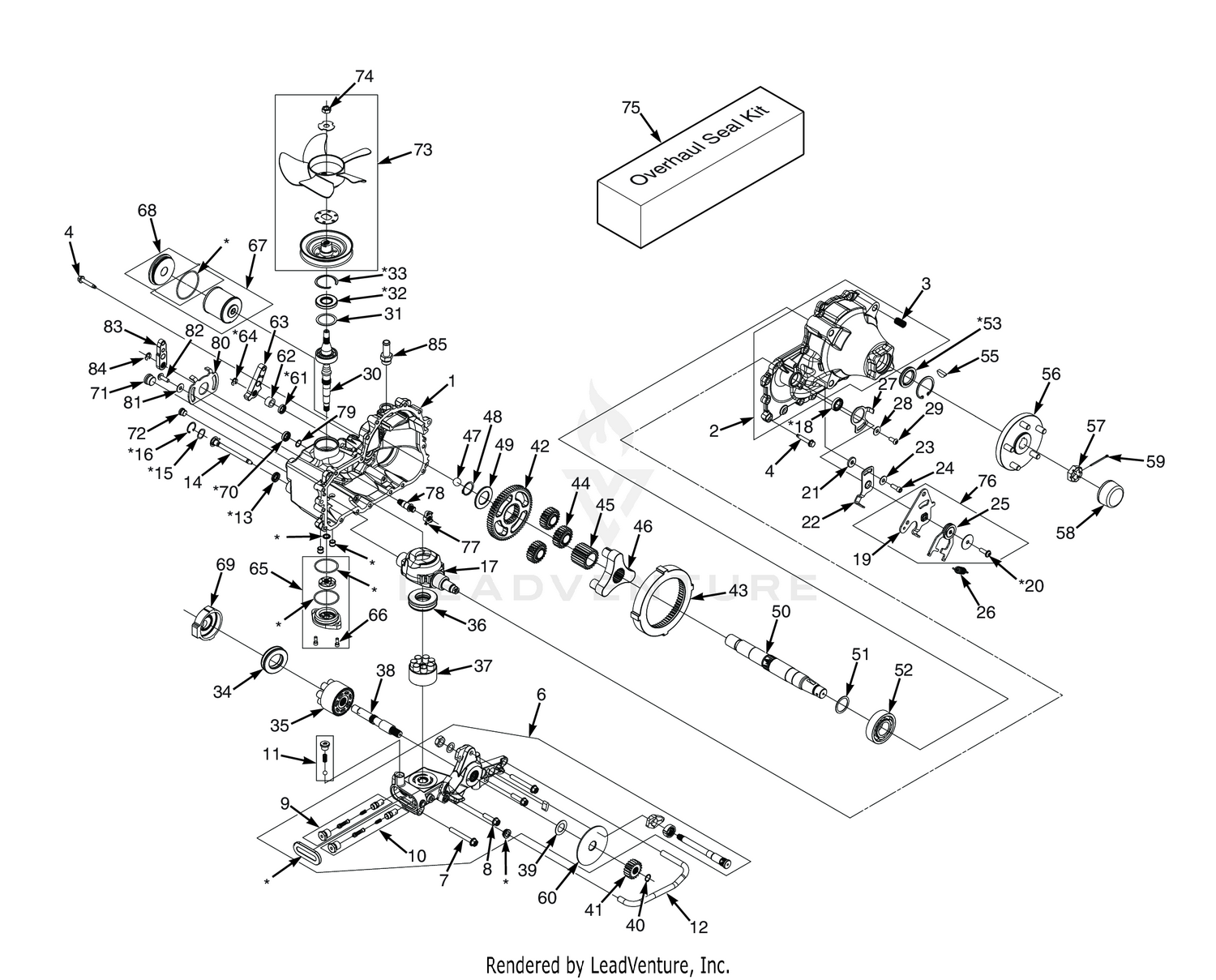 ZT-5400 TRANSAXLE ASSEMBLY