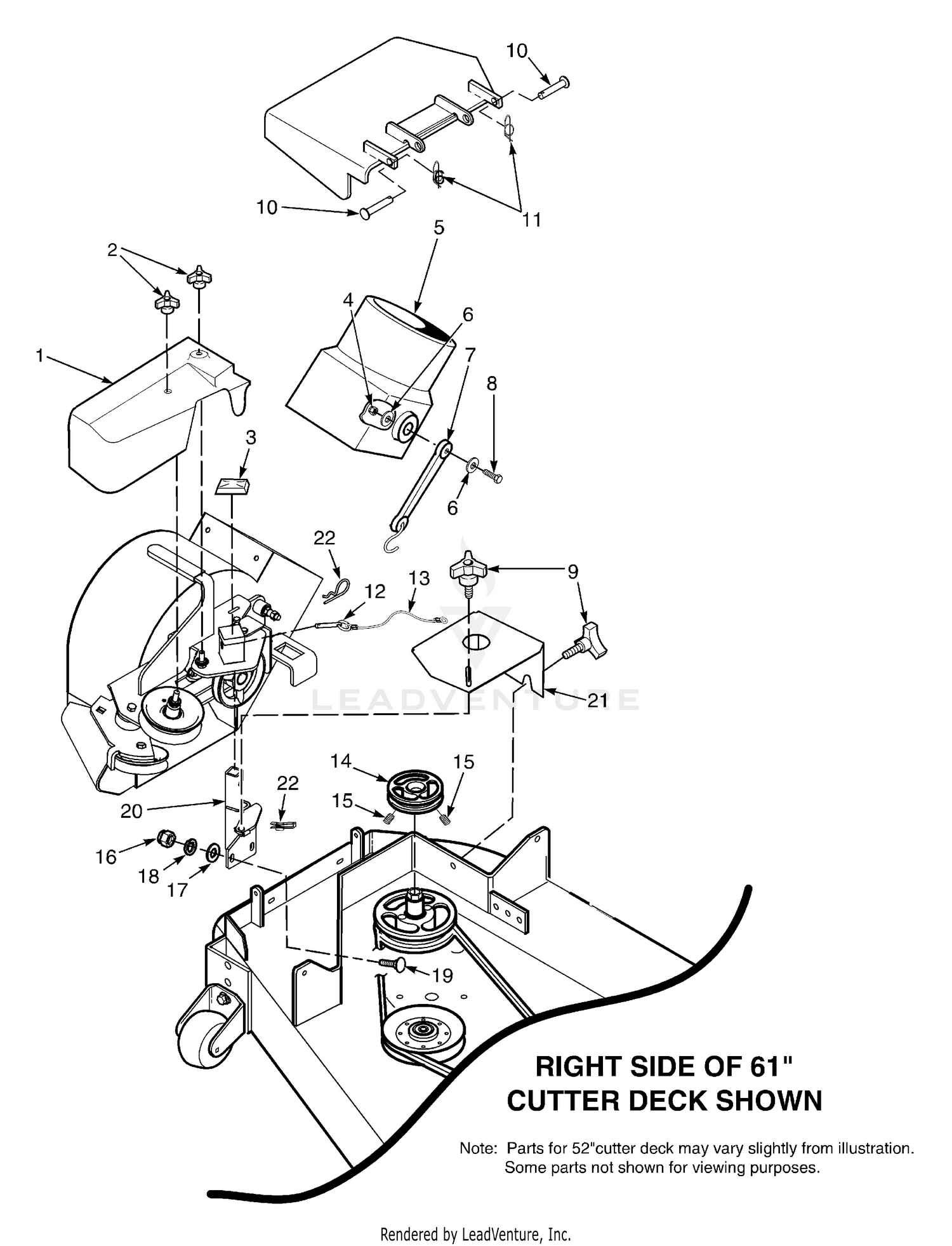 Blower Mounting Components 61"