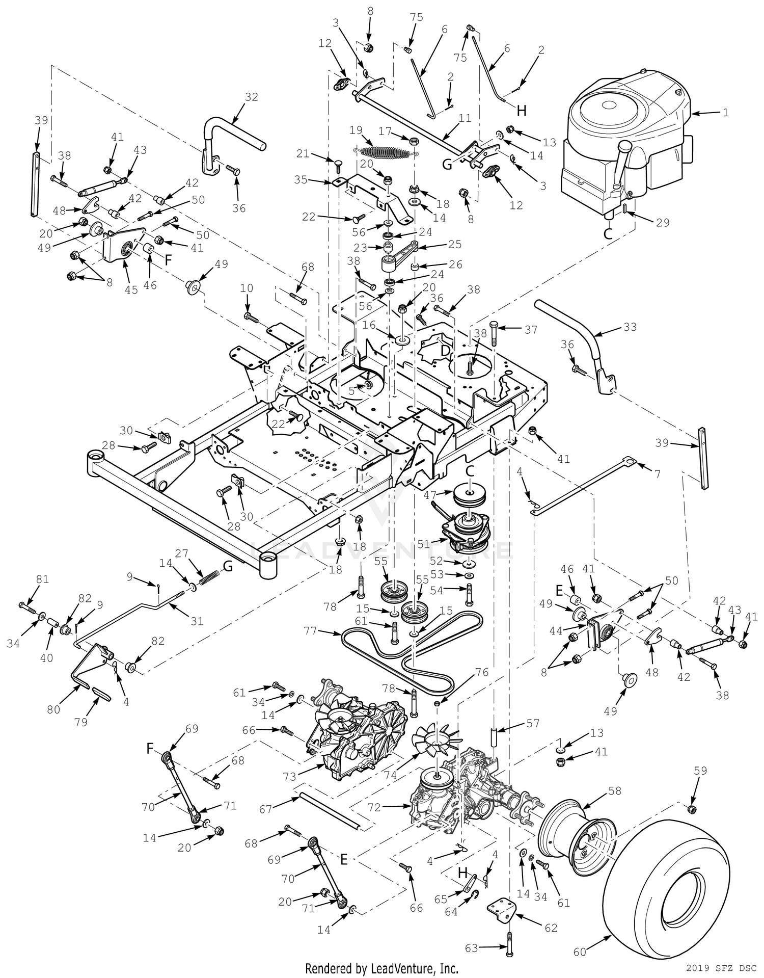 DRIVE SYSTEM COMPONENTS - SFZ48H / 52H