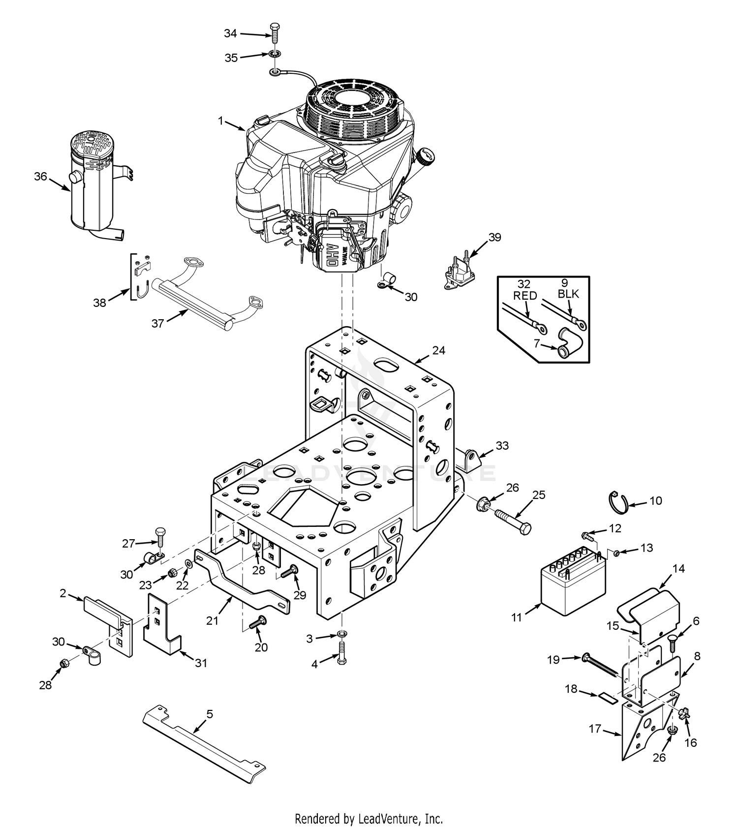 ENGINE DECK - ELECTRIC START