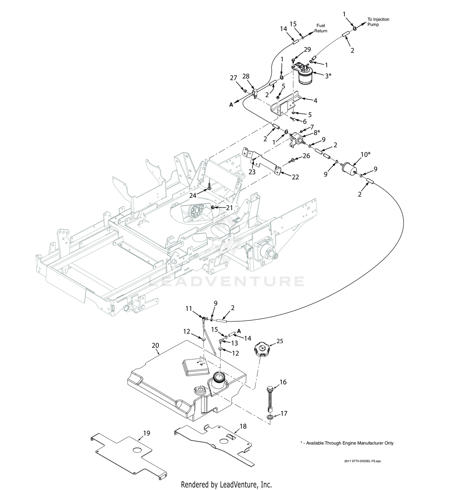 STTII FUEL SYSTEM - KUBOTA DIESEL