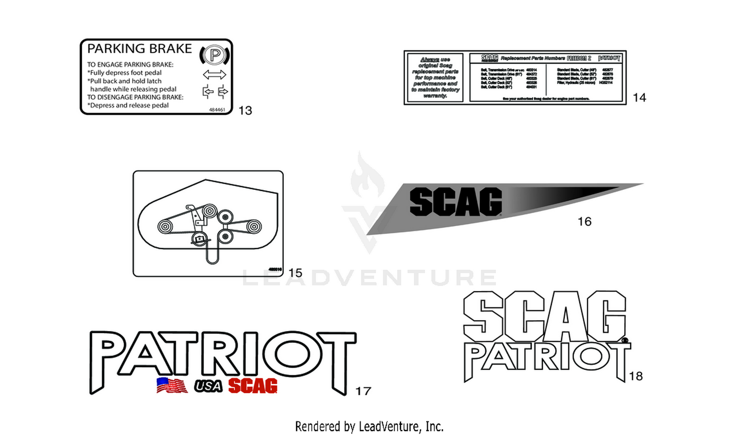 REPLACEMENT DECALS AND INFORMATION PLATES II